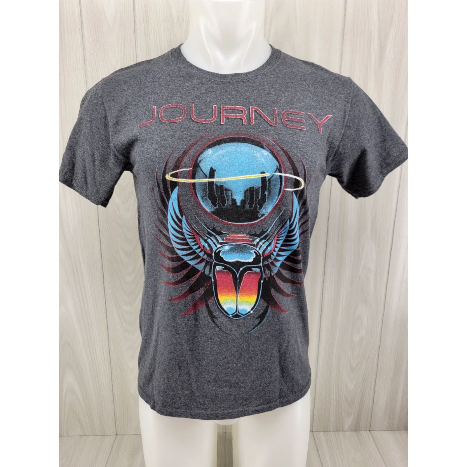 Fruit Of The Loom Journey Tour Band Mens Short Sleeve Graphic Tee Size SMALL Gray Nike? Size US 29 - 2 Thumbnail