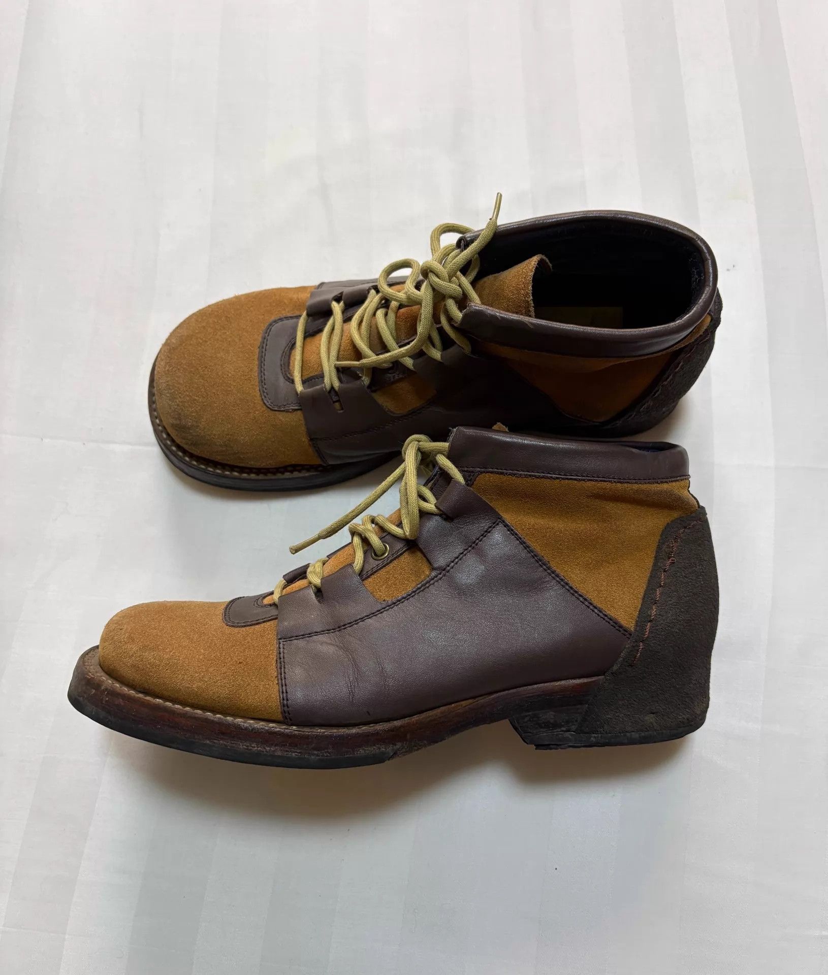 Other Vintage Jpn whoop'EE paneled suede engineer boots 24.5 worn Size US 6.5 / EU 39-40 - 1 Thumbnail