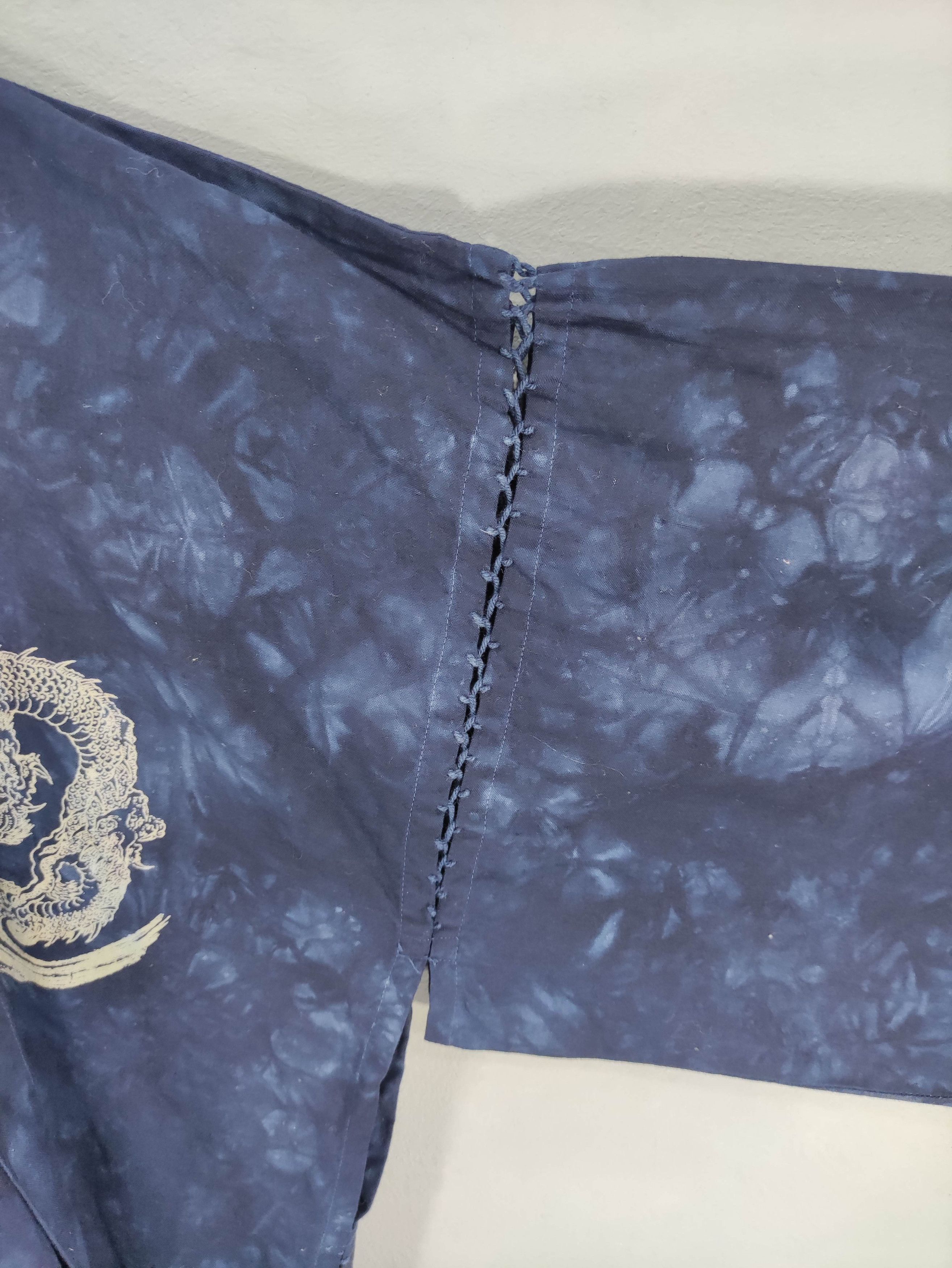 Komono Vintage Japanse Dragon Kimono Cardigan Size US L / EU 52-54 / 3 - 6 Thumbnail