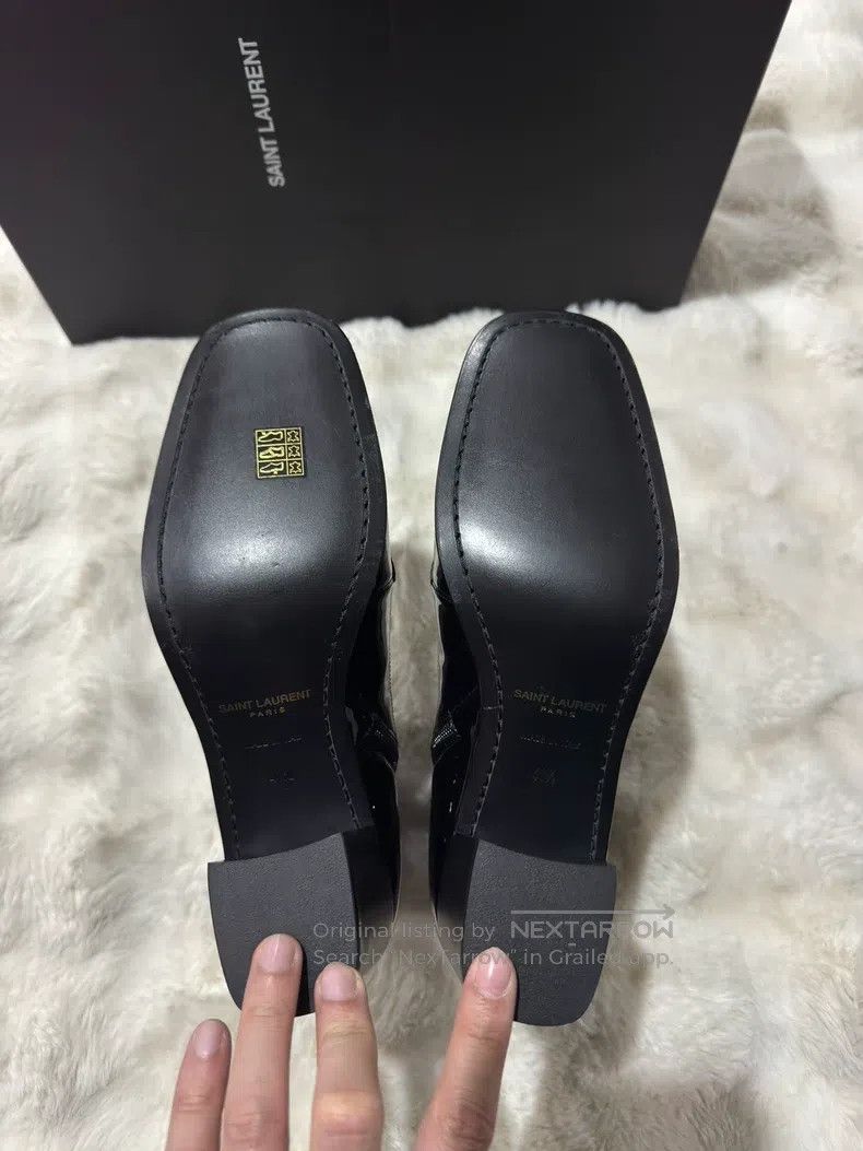 Saint Laurent Paris Saint Laurent Paris Black Gold Men's Boots Leather Boots Size US 8.5 / EU 41-42 - 8 Thumbnail