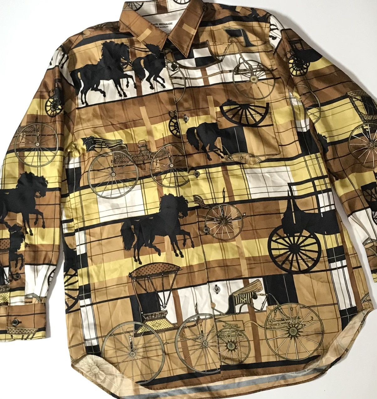 Junya Watanabe Junya watanabe cdg AD2016 flowy printed button up Size US S / EU 44-46 / 1 - 2 Thumbnail