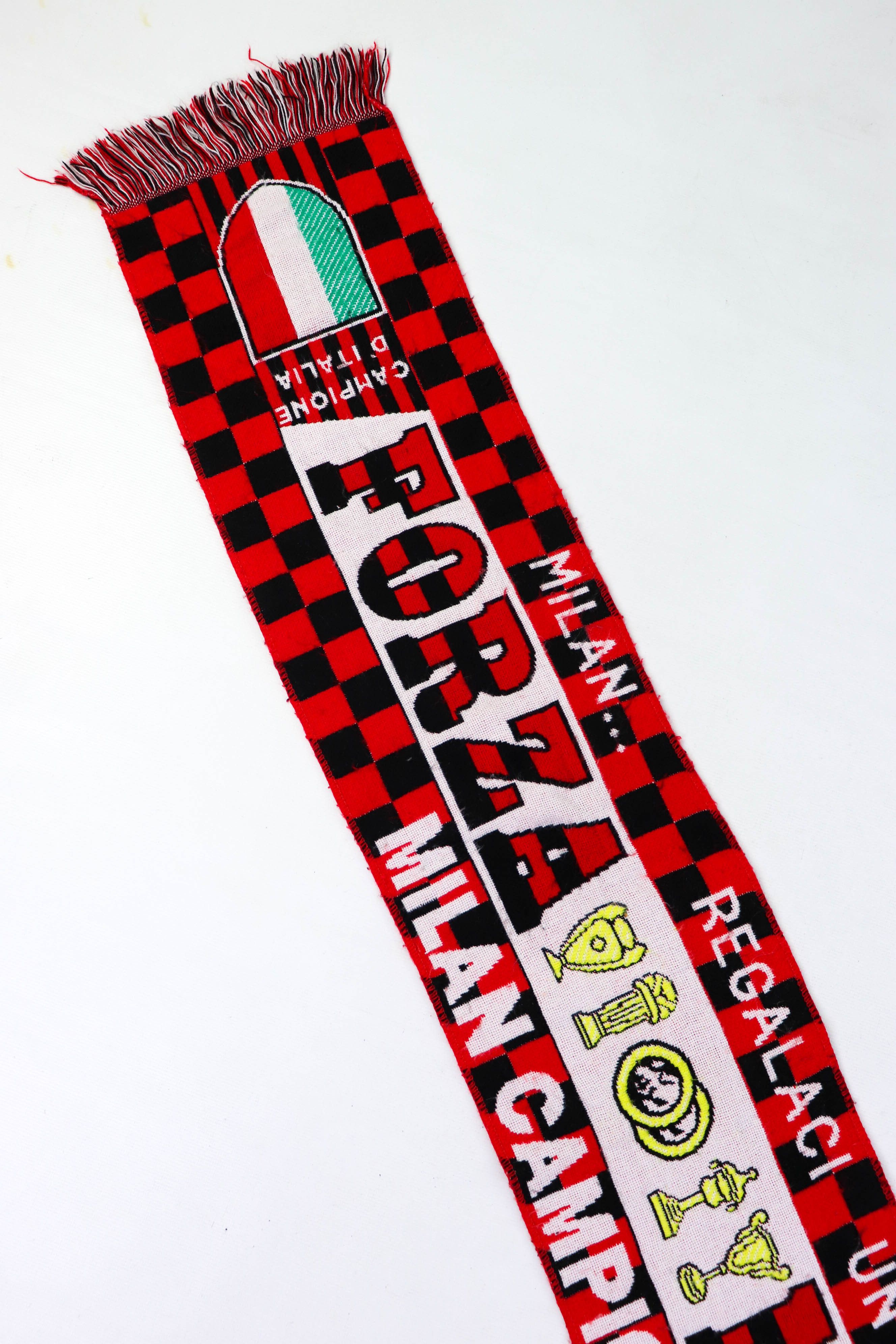Vintage Vintage Forza Milan Campione Soccer Football Scarf Size ONE SIZE - 3 Thumbnail
