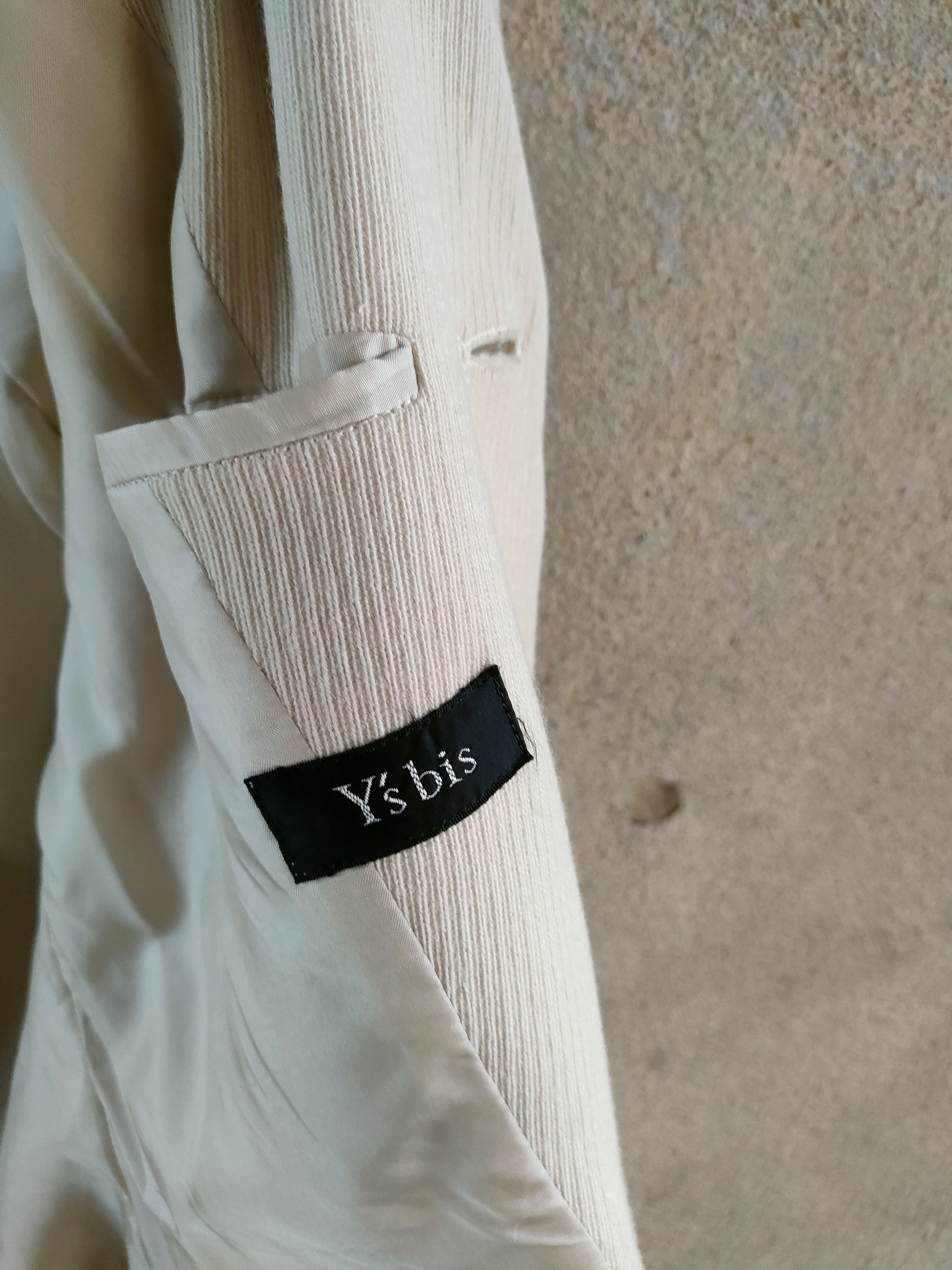 Yohji Yamamoto Y's Bis Wool Cream Jacket Size S / US 4 / IT 40 - 7 Thumbnail