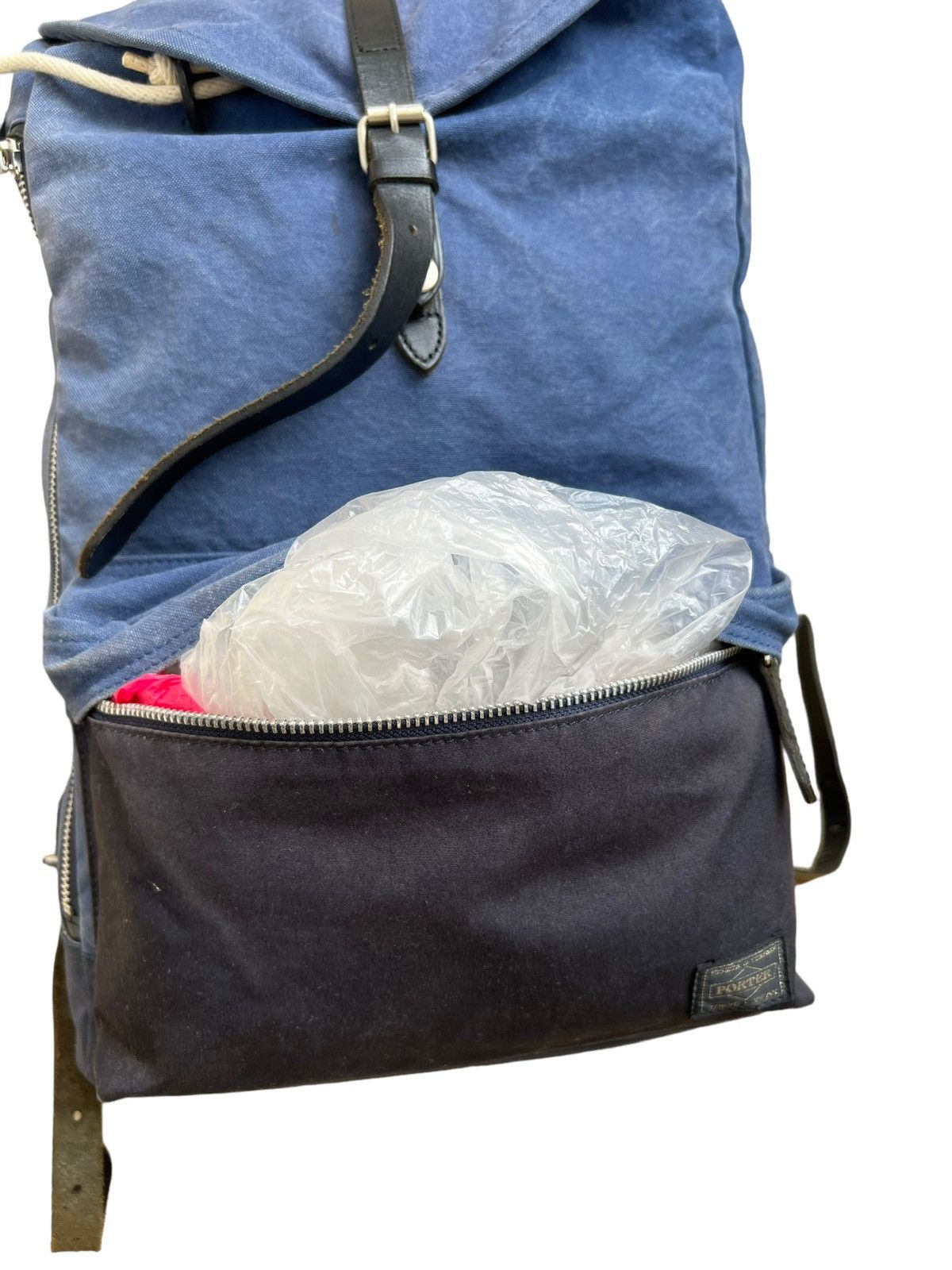 Porter Porter Japan “ Used Look “ Backpack Rucksack Size ONE SIZE - 13 Thumbnail