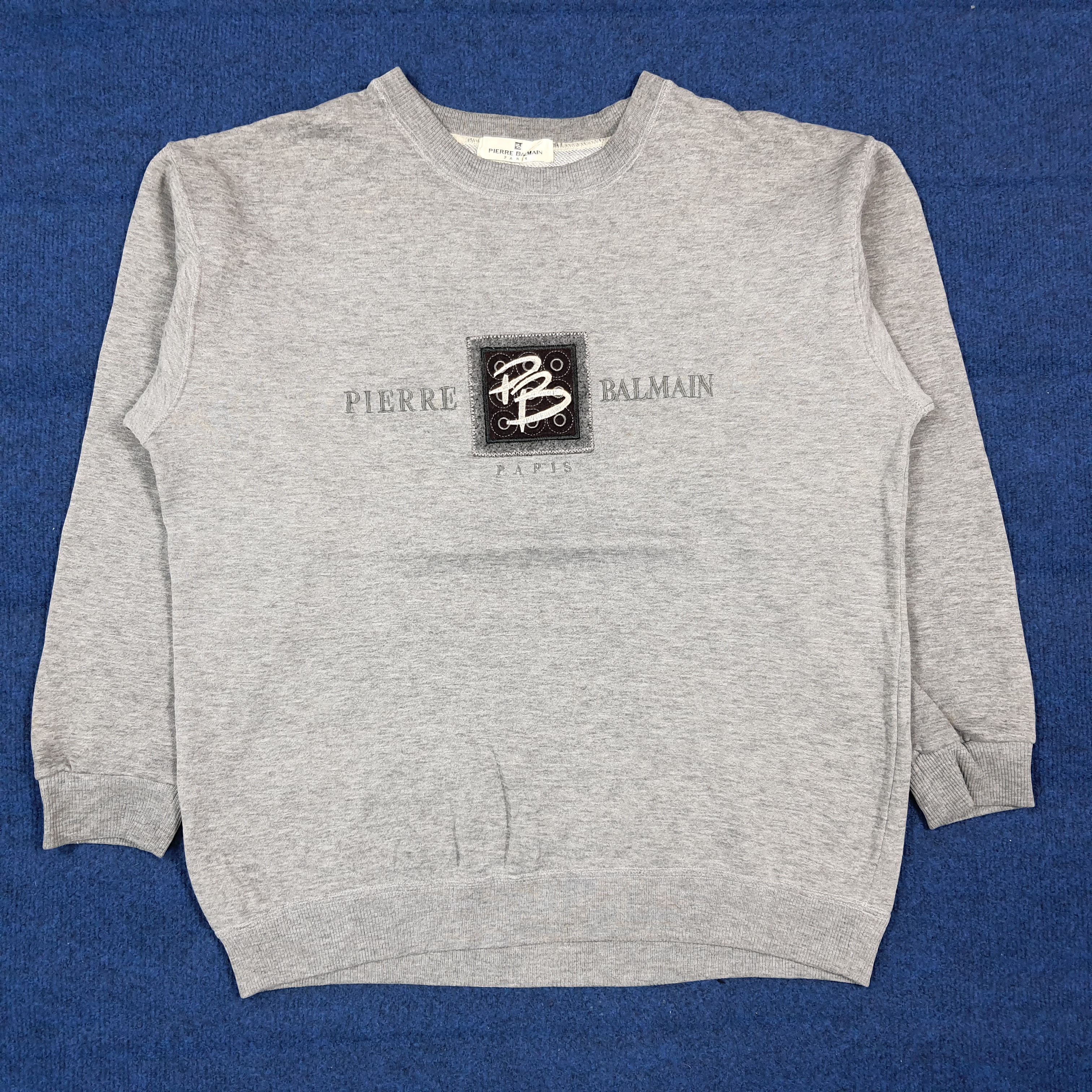 Pierre Balmain Vintage Pierre Balmain Paris Embroidered Sweatshirt C291N31 Size US L / EU 52-54 / 3 - 1 Thumbnail