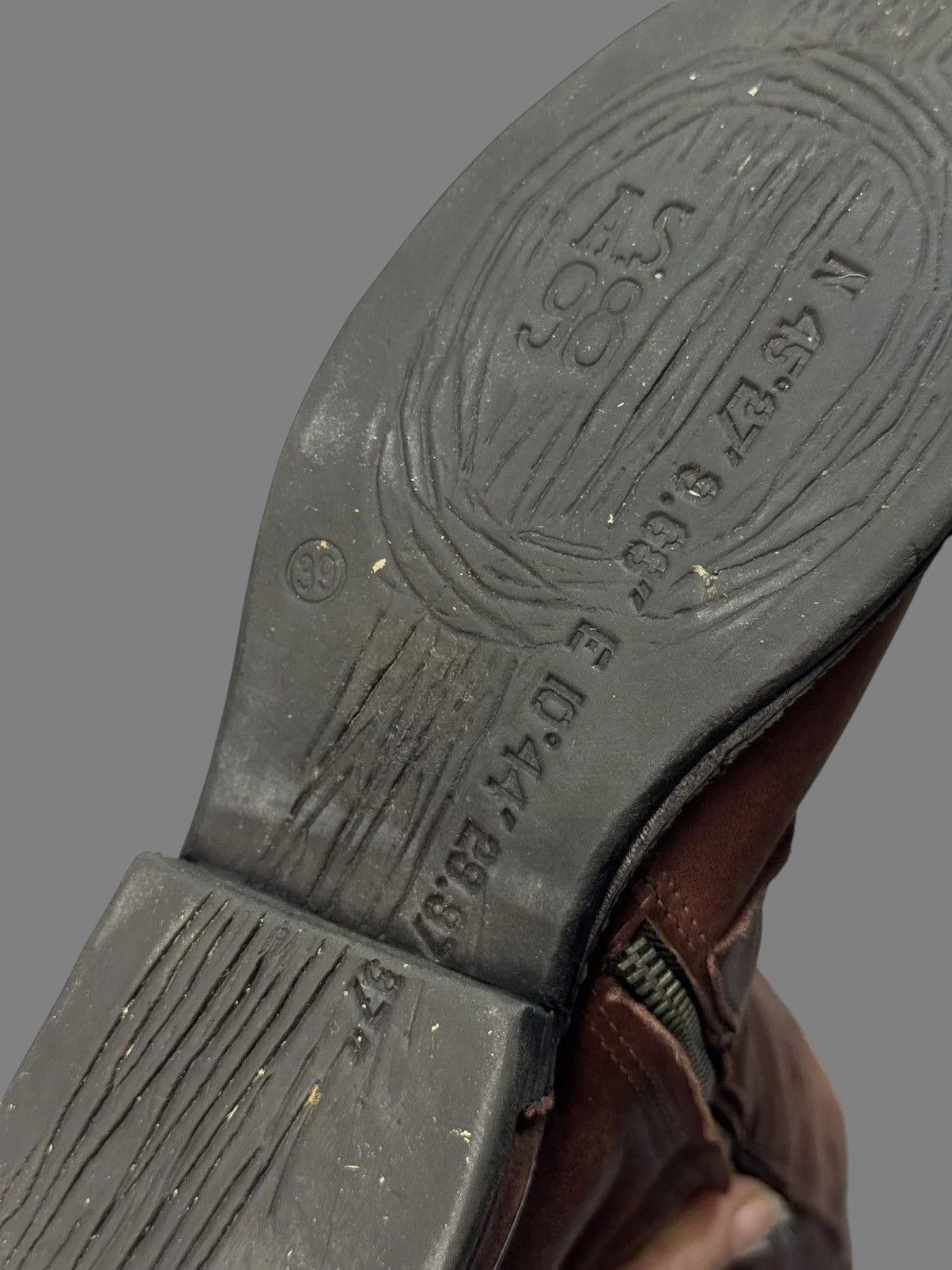 If Six Was Nine Vintage Italian Leather Tall Boots A.S.98 Rick Owens Look Size US 9 / IT 39 - 11 Thumbnail