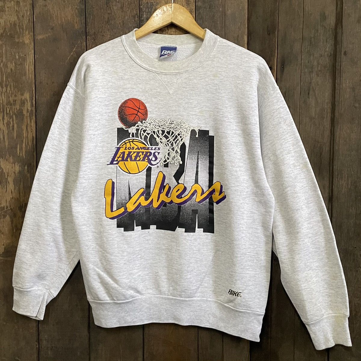 NBA Vintage Lakers Crewneck Sweatshirt Size US M / EU 48-50 / 2 - 1 Thumbnail