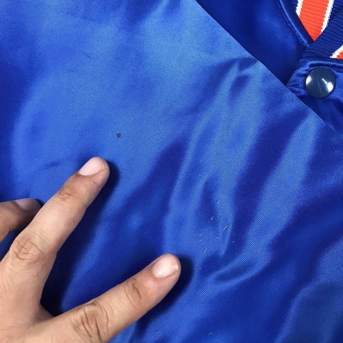 MLB × Starter × Vintage STARTER NEW YORK METS BOMBER SNAP BUTTON SIGNATURE JACKET Size US S / EU 44-46 / 1 - 13 Thumbnail