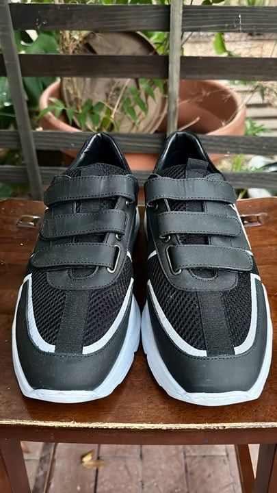 Daniel Patrick Daniel Patrick Men's Black Velcro Shoes Size 43 Made In Por Size US 10 / EU 43 - 4 Thumbnail