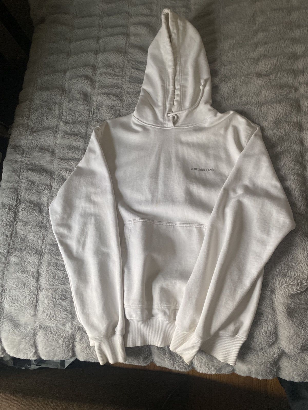 Helmut Lang Helmut Lang white cotton hoodie Size US M / EU 48-50 / 2 - 7 Thumbnail