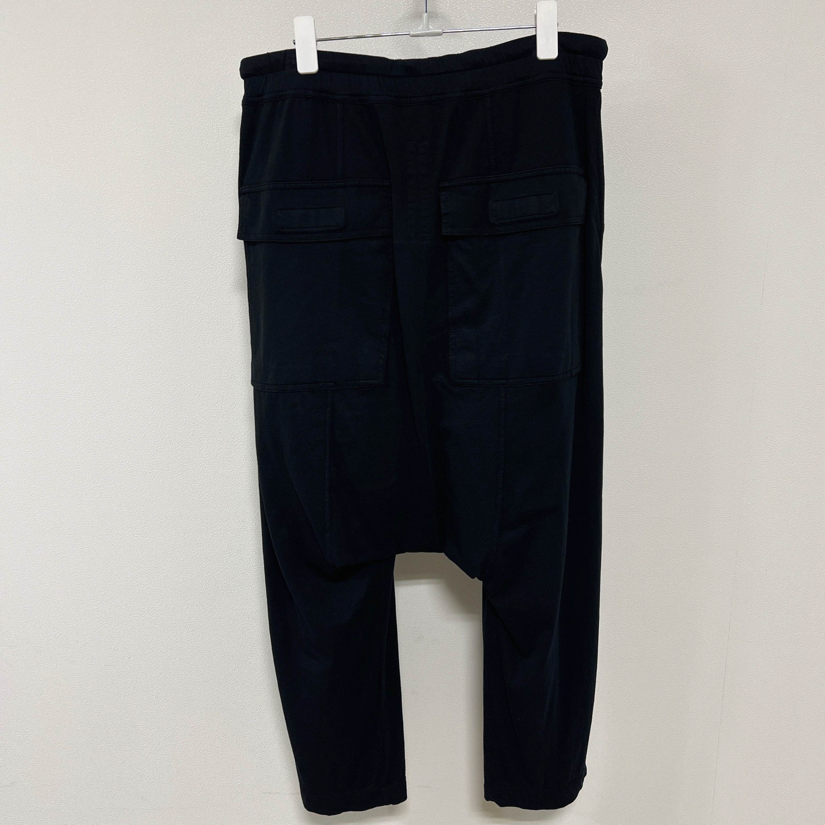 Rick Owens Rick Owens SS19 DRKSHDW Drawstring Patch Cropped Pants Black Size US 32 / EU 48 - 4 Thumbnail