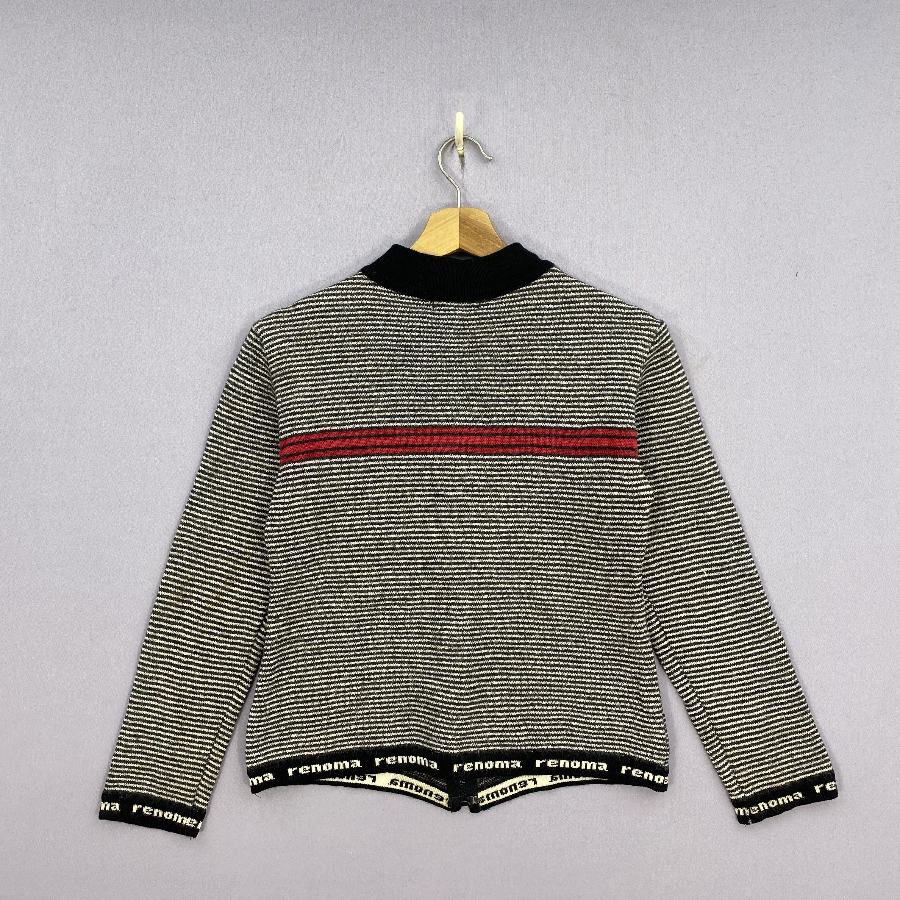 Renoma Vintage Renoma Knit Zipper Sweatshirt Stripe Jacket Sweater Size US XS / EU 42 / 0 - 2 Thumbnail