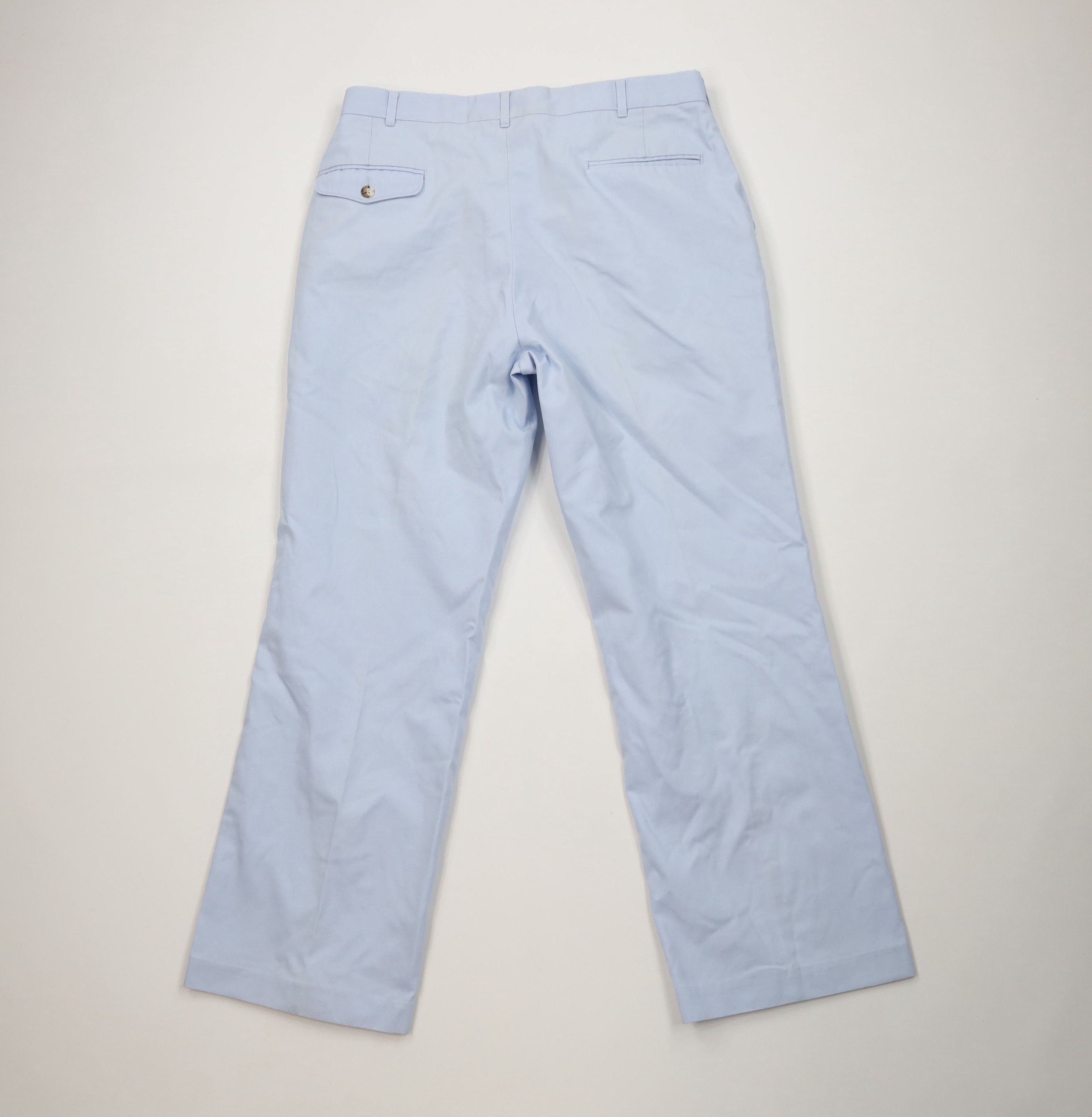 Vintage Vintage 70s Streetwear Wide Leg Chino Pants Carolina Blue Size US 34 / EU 50 - 8 Thumbnail