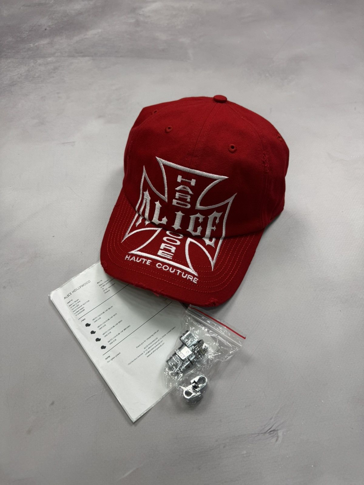 即日発送‼️Alice Hollywood Chopper Logo CAP 預購ALICE HOLLYWOOD CHOPPER LOGO CAP Size/ OS可調整Color