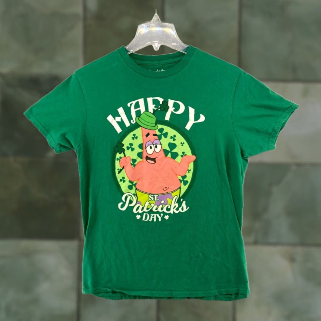 Nickelodeon Nickelodeon SpongeBob SquarePants Patrick Star Green T-Shirt Adult Medium Mens Size US M / EU 48-50 / 2 - 1 Thumbnail