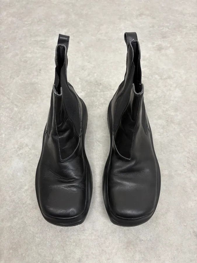 Prada AW1999 Prada Black Leather Vibram Ankle Boots Size US 5.5 / IT 35.5 - 2 Thumbnail