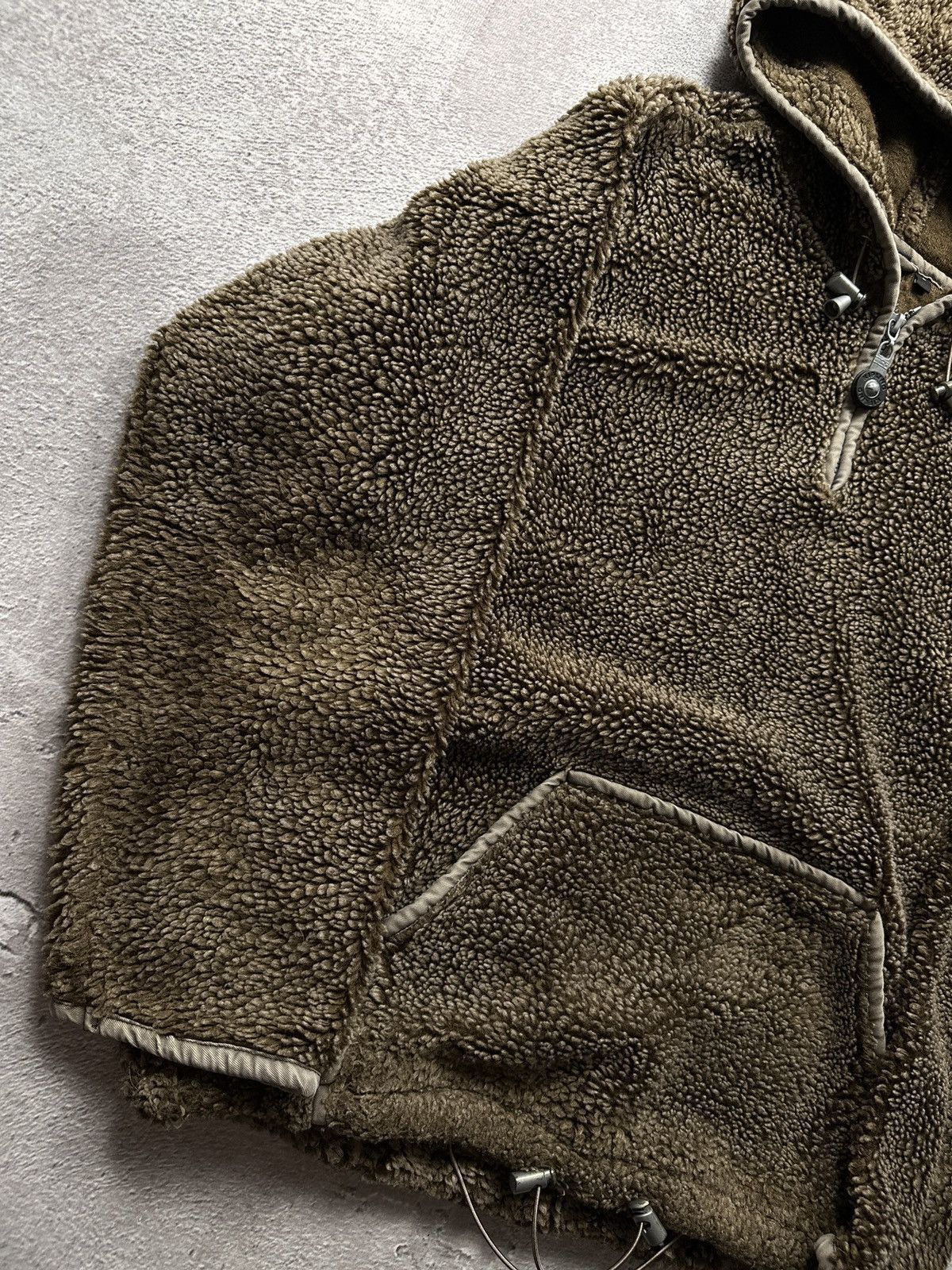 Vintage Deep Pile Style Fleece Zip Hoodie Jacket Size US L / EU 52-54 / 3 - 3 Thumbnail