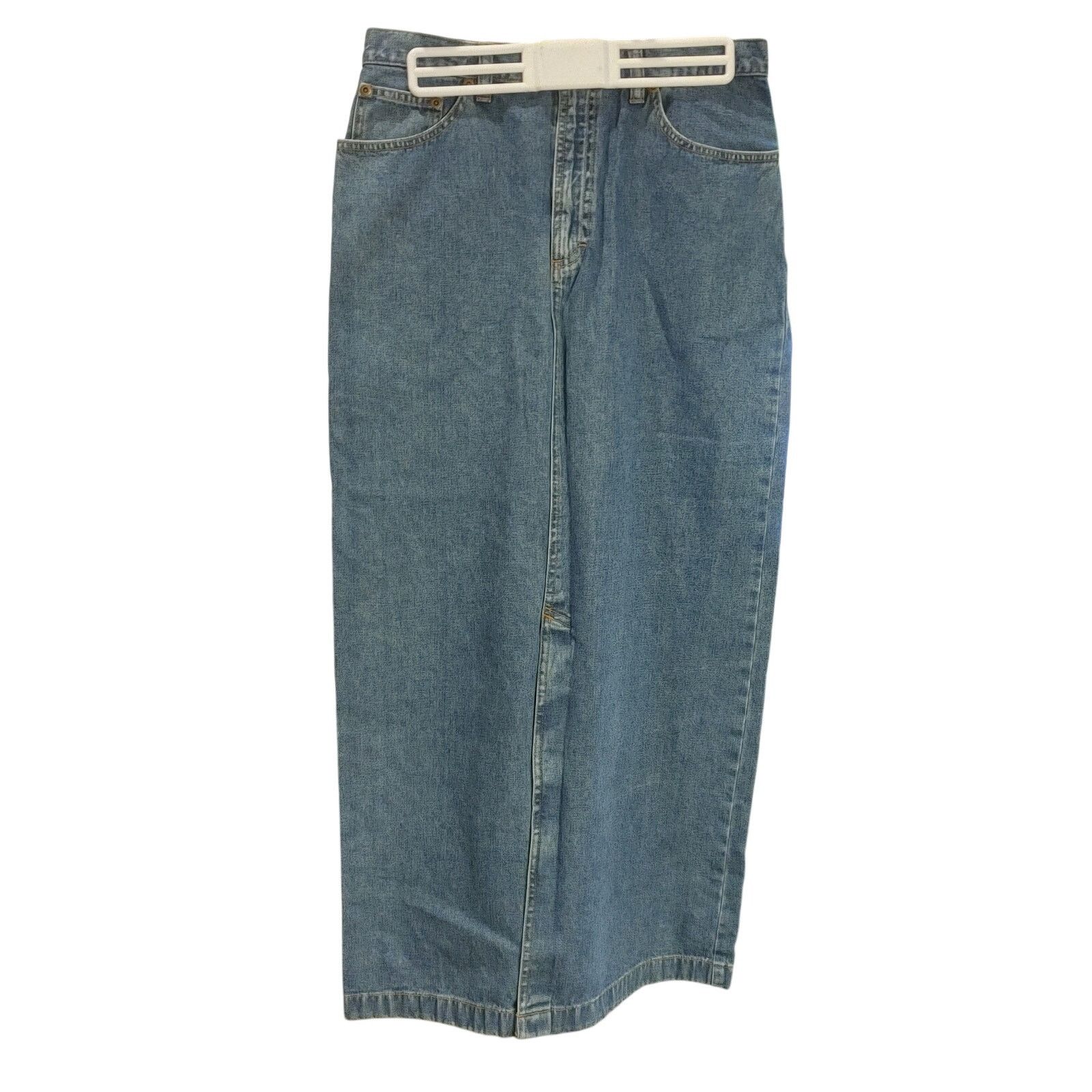 Covington Vintage Covington Women's 6 Navy Blue Denim Maxi Skirt Size 28" / US 6 / IT 42 - 1 Thumbnail