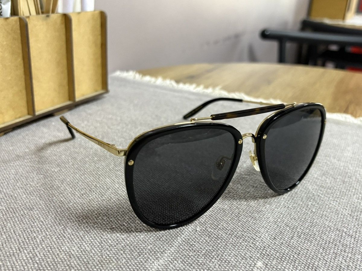 Gucci Gucci by Tom Ford Era Aviator Sunglasses Size ONE SIZE - 1 Thumbnail