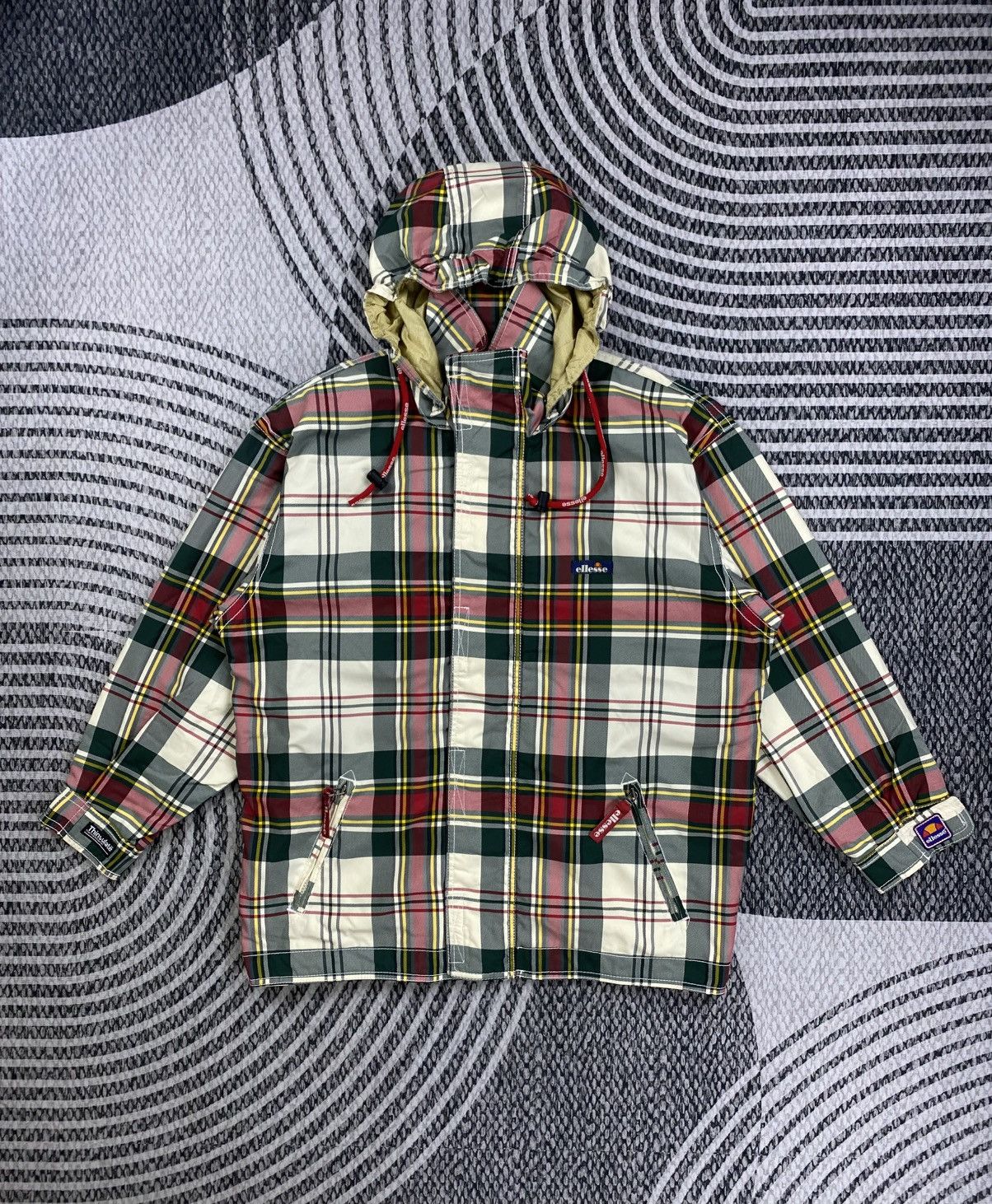Ellesse Vintage Ellesse Multi Adventure Gear Checked Zipper Jacket Size US XL / EU 56 / 4 - 1 Thumbnail