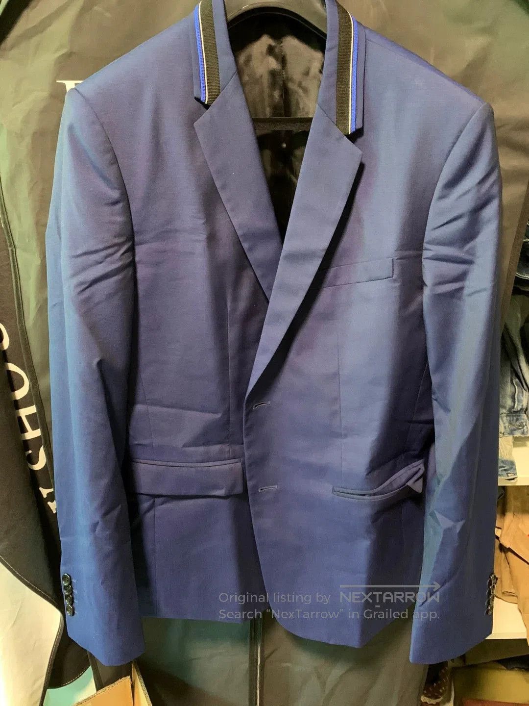 Dior Dior Homme Blue Wool Blazer Size 48. Size US M / EU 48-50 / 2 - 2 Thumbnail