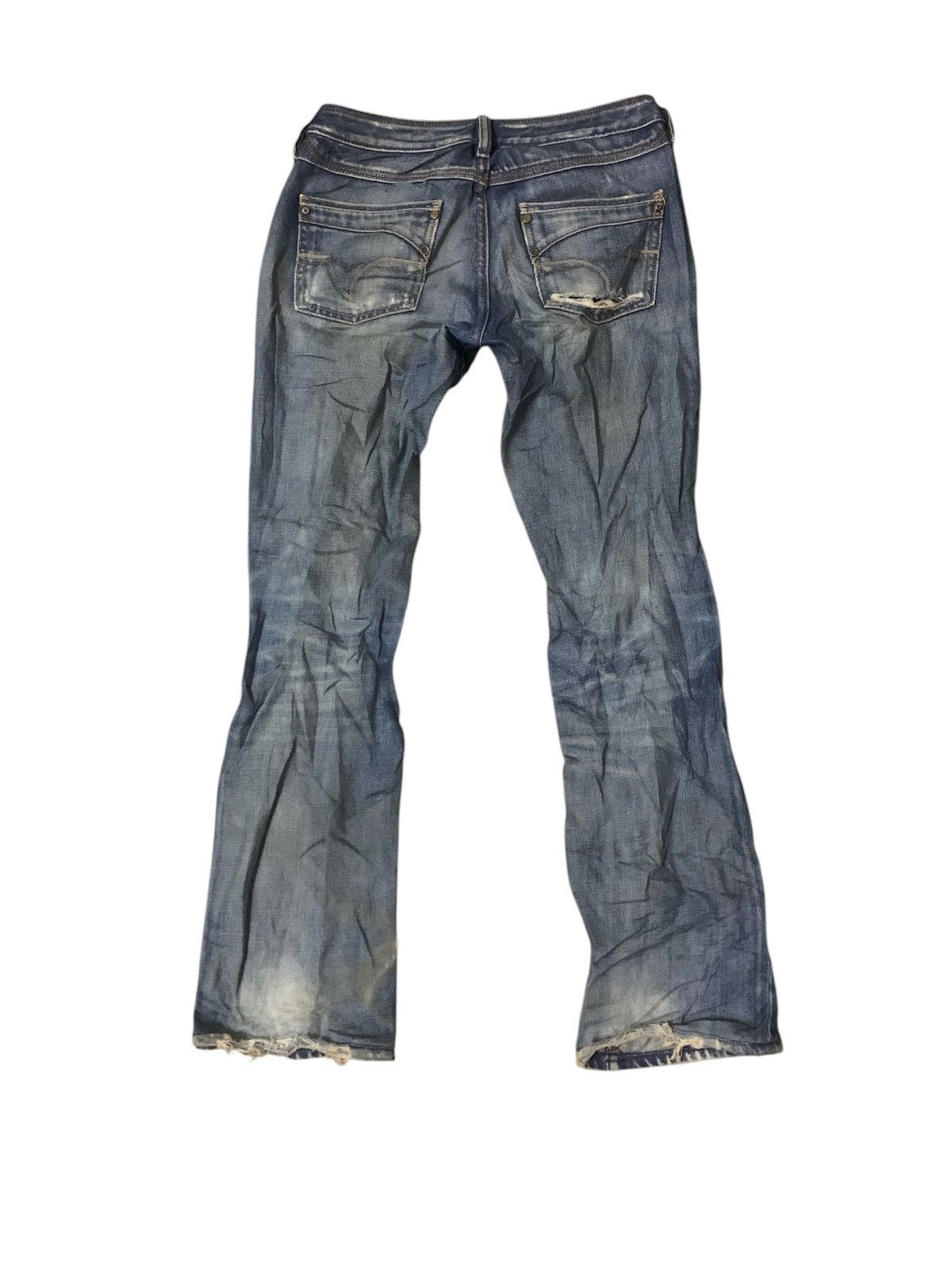 Diesel Distressed Flare Diesel Skinny Denim Jeans Size US 27 - 2 Thumbnail