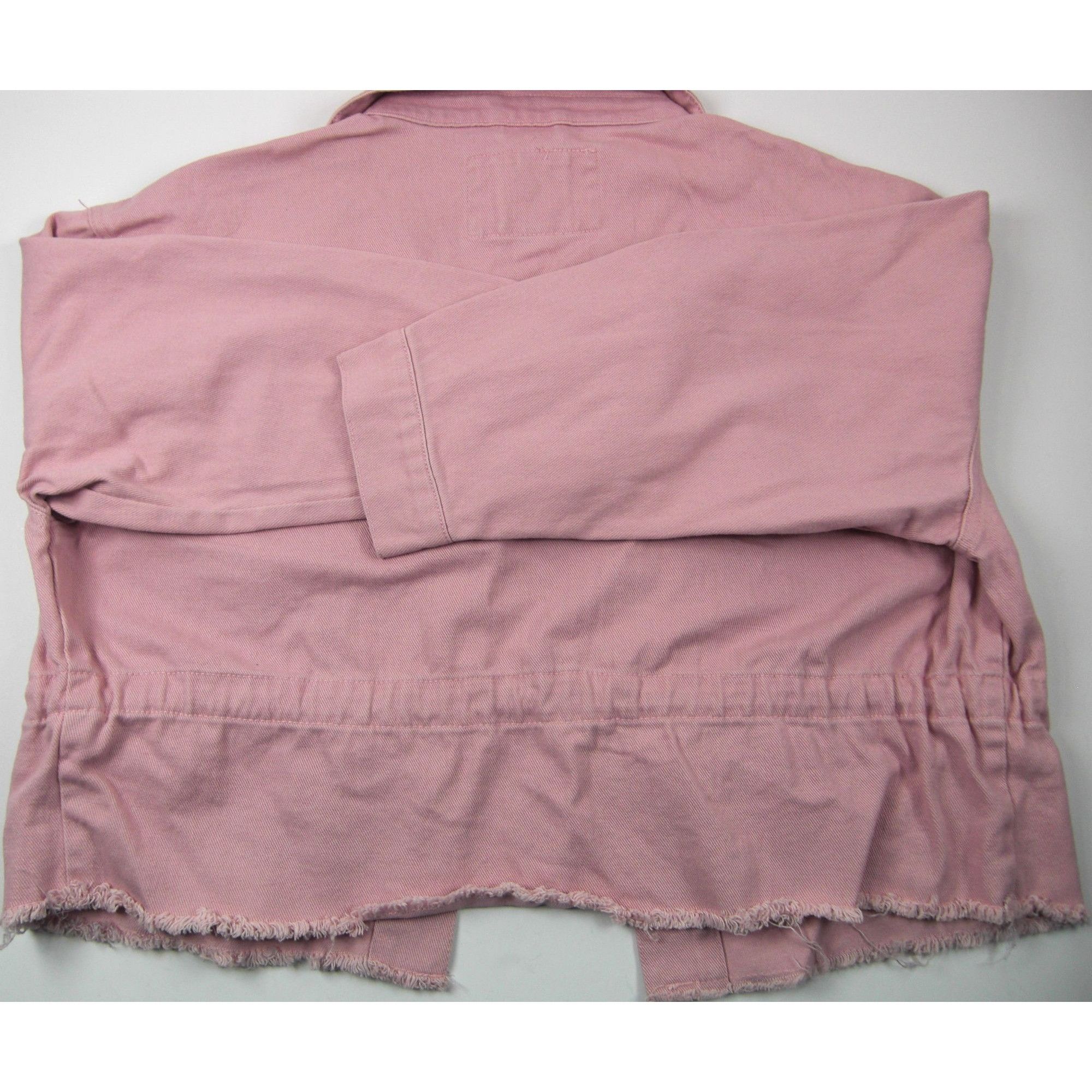 Other Vintage Distressed Jeans Jacket Size XL Pink Denim Cropped R Size XL / US 12-14 / IT 48-50 - 4 Thumbnail