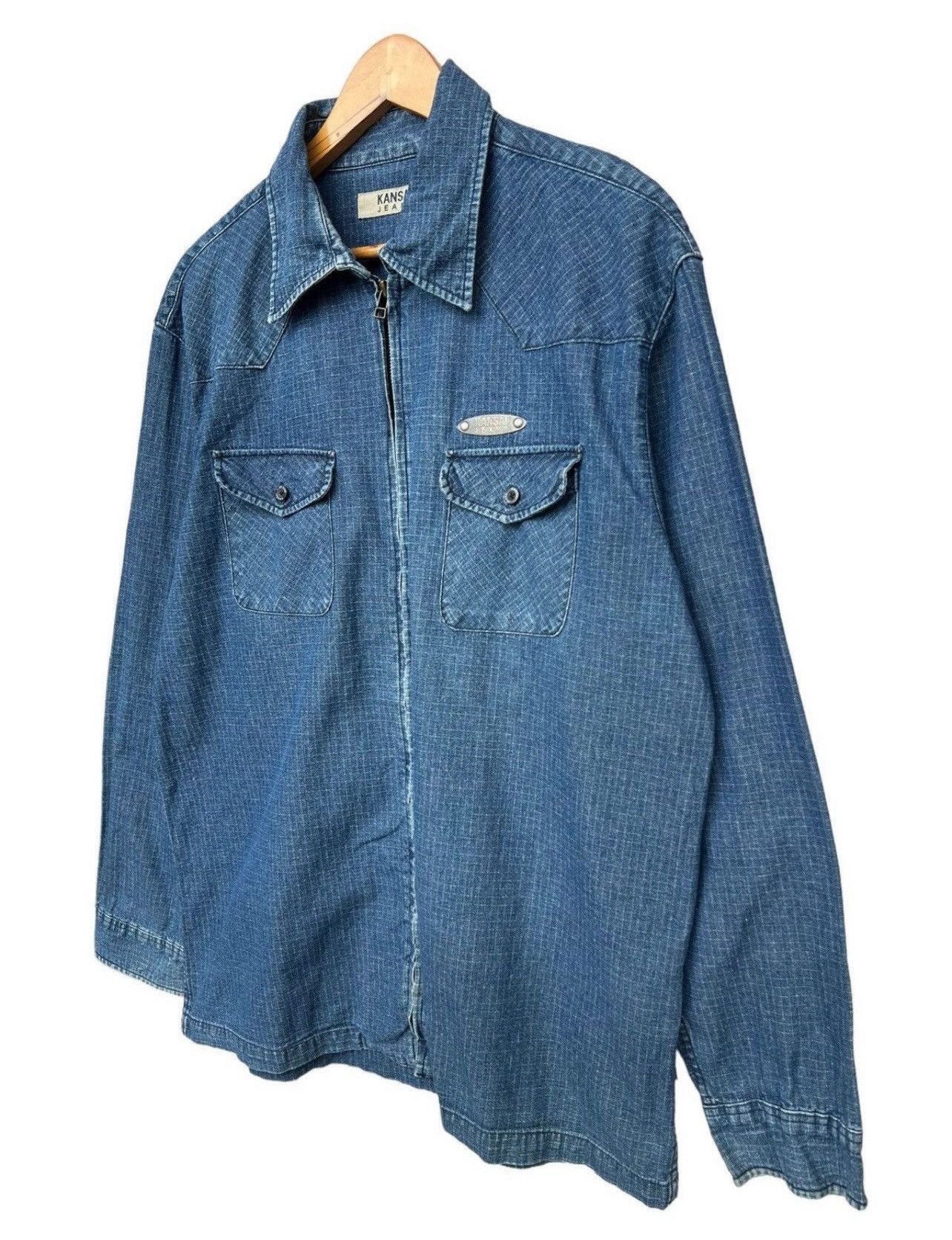 Kansai Yamamoto Kansai Yamamoto Japan Designer Denim Jacket Size US L / EU 52-54 / 3 - 4 Thumbnail