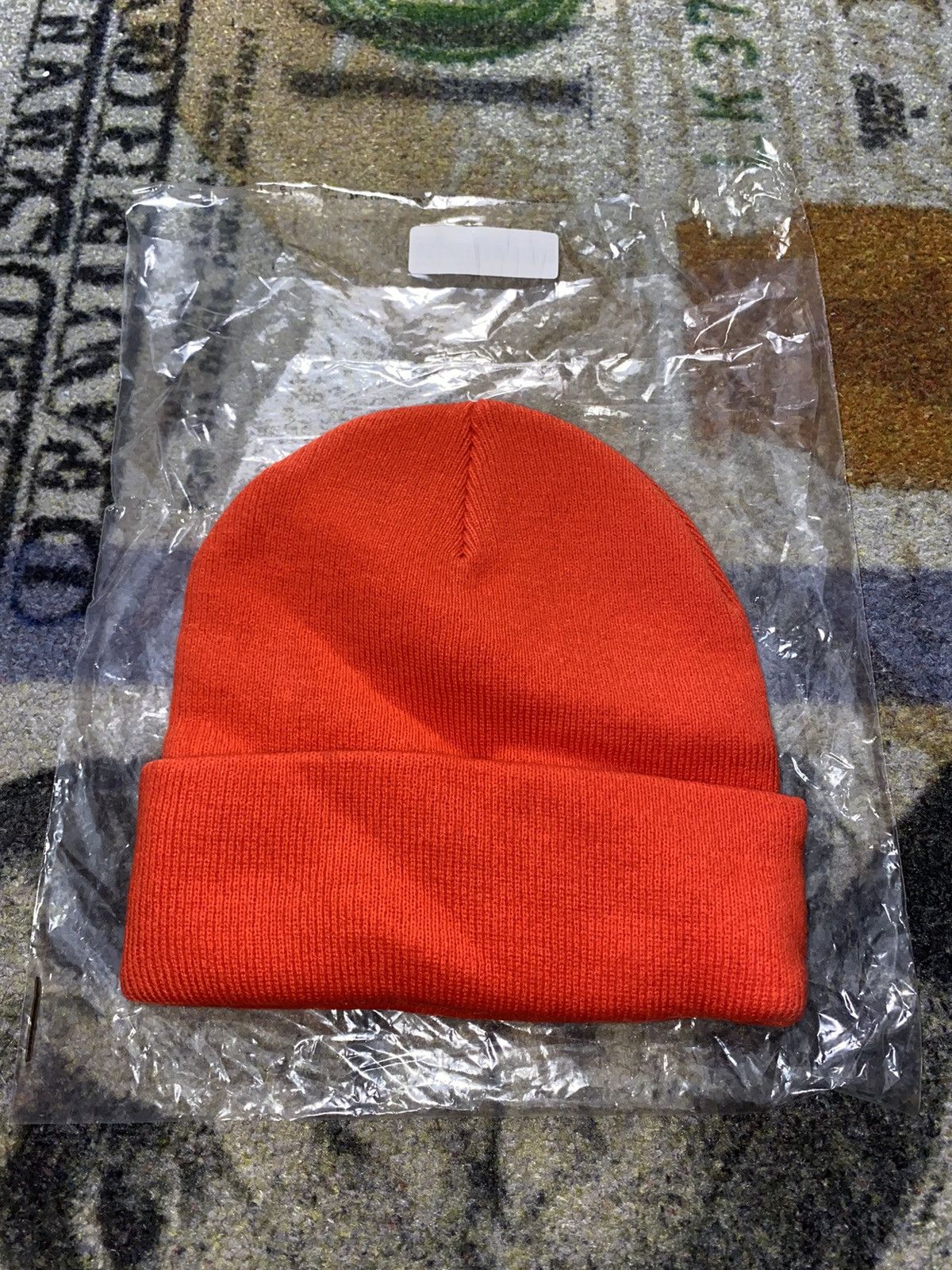 Supreme Supreme Sticky Note Beanie Dark Orange Size ONE SIZE - 2 Thumbnail