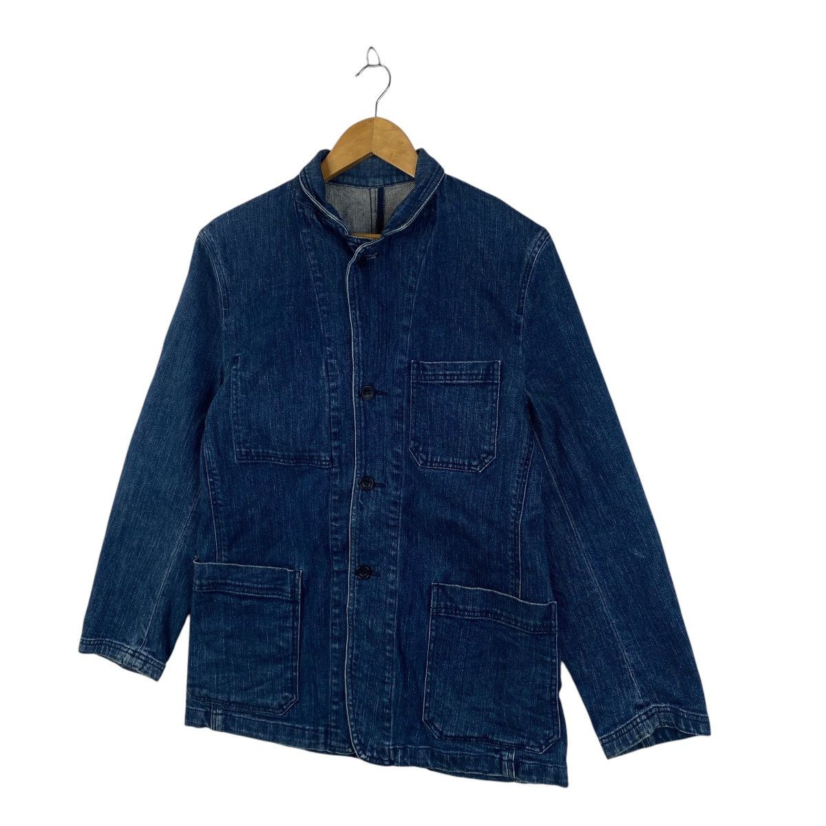 Japanese Brand Vintage JUN MEN Japanese Brand Denim Jeans Coat Jacket Size US M / EU 48-50 / 2 - 5 Thumbnail