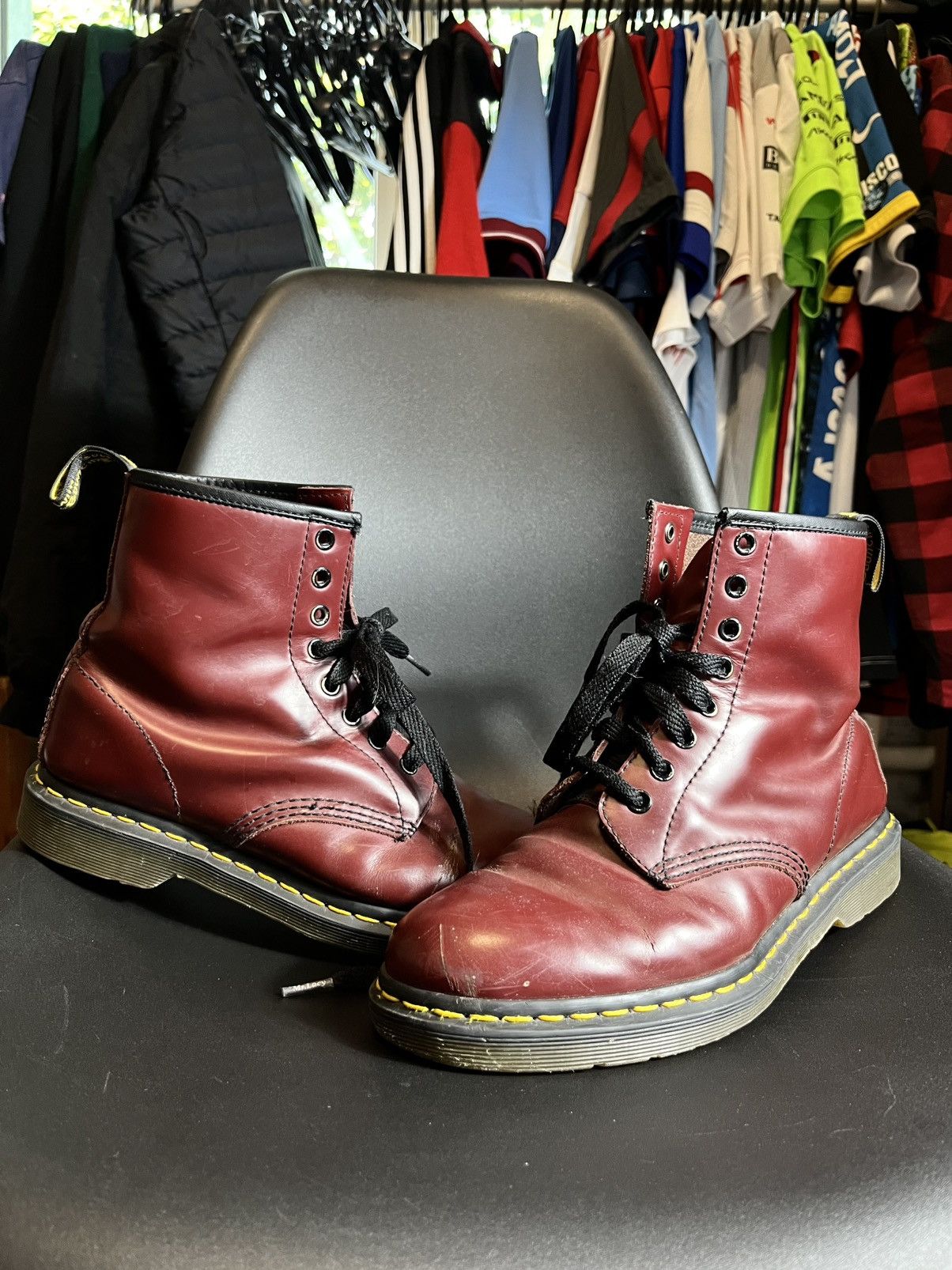 Dr. Martens 1461 レッド ローファー UK5 Dr Martens 1461 Made in England Tan Smooth Size 5 - Etsy