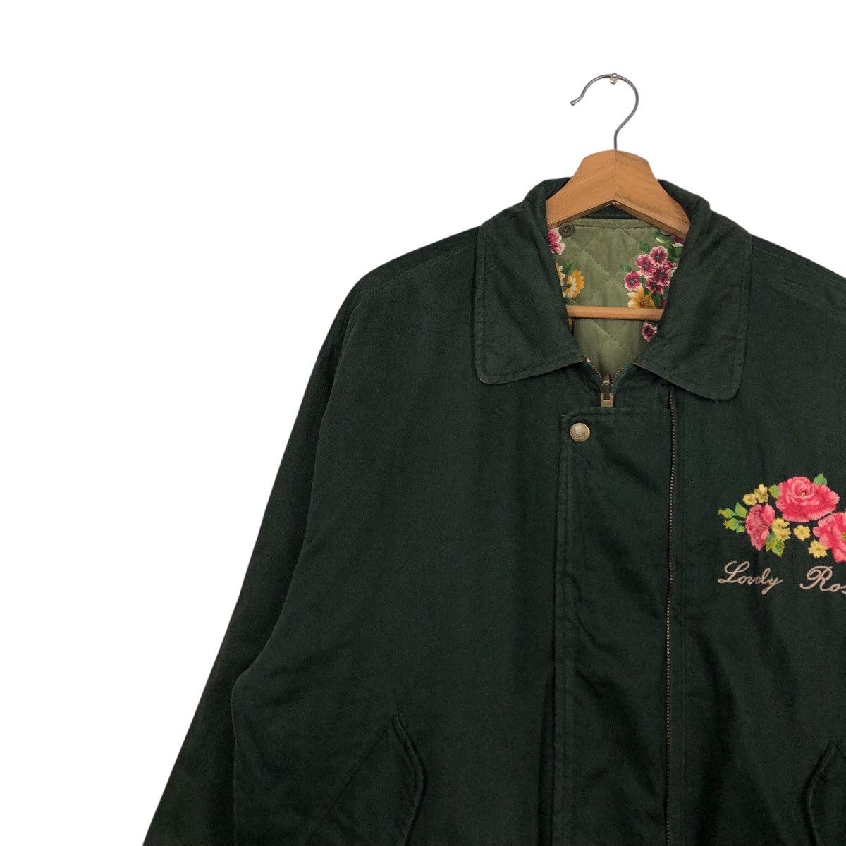 Japanese Brand × Vintage 📌Vintage Reversible Bomber Jacket Full Floral Issey Miyake Size US M / EU 48-50 / 2 - 10 Thumbnail
