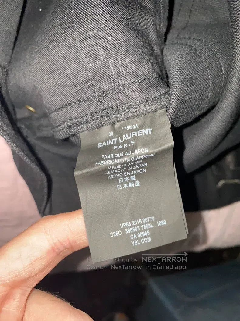 Saint Laurent Paris Saint Laurent Paris Waxed wash cut denim pants i Size US 30 / EU 46 - 5 Thumbnail