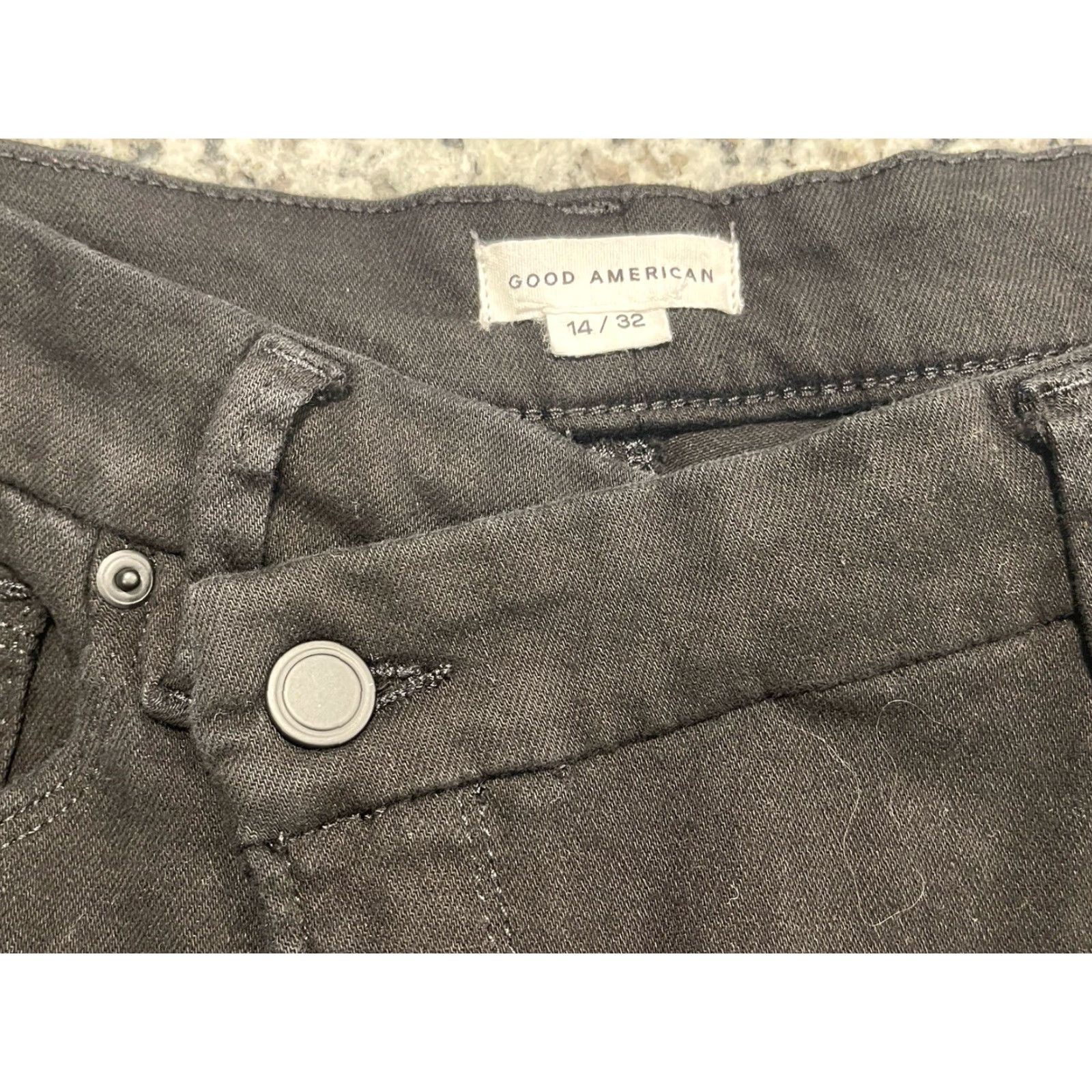 Good American Good American Good Classic Jeans Size 14/32 Inseam 27" BLACK001 GCLC047SBT Size 36" / US 14 / IT 50 - 3 Thumbnail