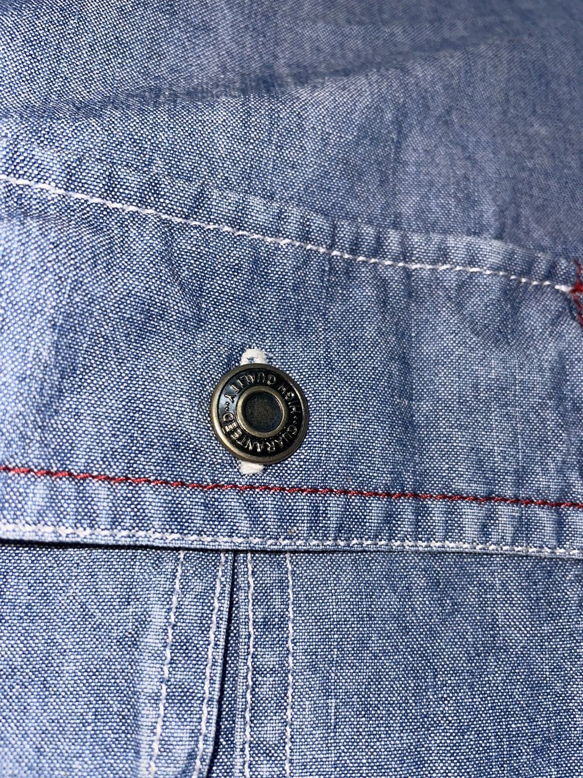 Issey Miyake Iy Basics Zip Up Denim Shirt Inspired by Issey Miayke Size US L / EU 52-54 / 3 - 3 Thumbnail