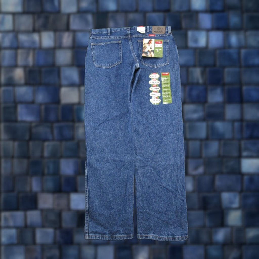 Wrangler Wrangler Jeans Regular Fit 5-Star Denim Blue 36x30 Midnight NEW With Tags Mens Store Five Star Premium Denim Stars Size US 36 / EU 52 - 1 Thumbnail
