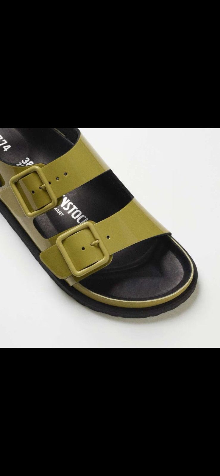 Birkenstock Birkenstock 1774 Milano Patent Leather EU 40 Olive $440 Size US 7 / EU 40 - 3 Thumbnail