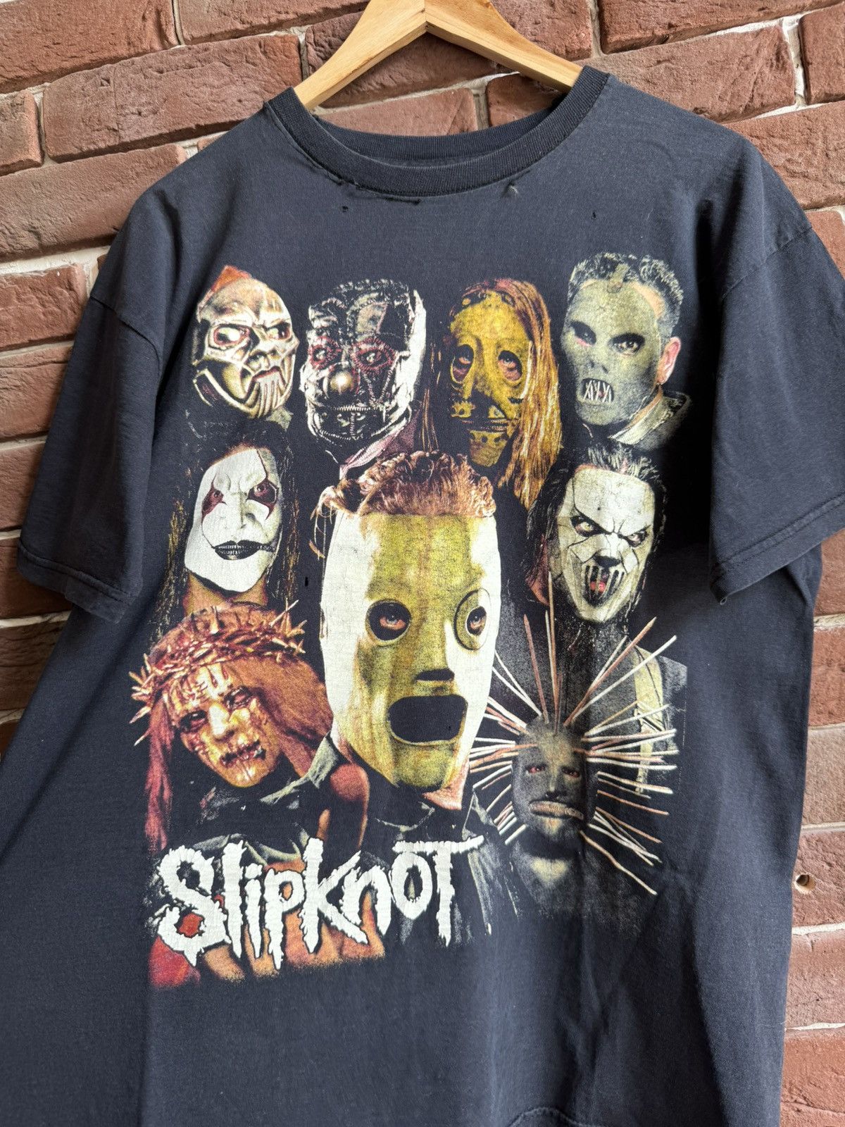 Band Tees Rare Vintage 00s Slipknot Masks Numetal Band Tee Y2K M Size US L / EU 52-54 / 3 - 3 Thumbnail