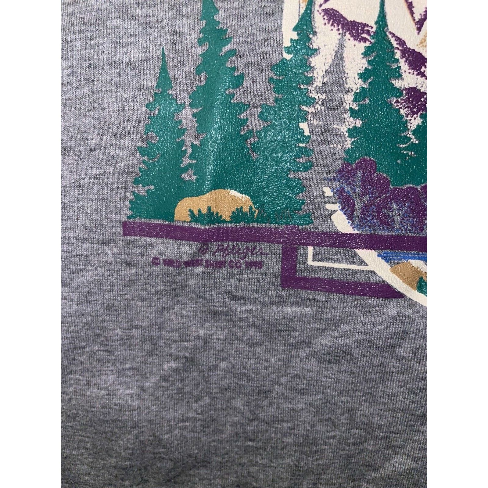 Jerzees × Vintage Vintage Mount Rushmore Shirt Jerzees Gray Tee VTG 90s Large Size US L / EU 52-54 / 3 - 6 Thumbnail
