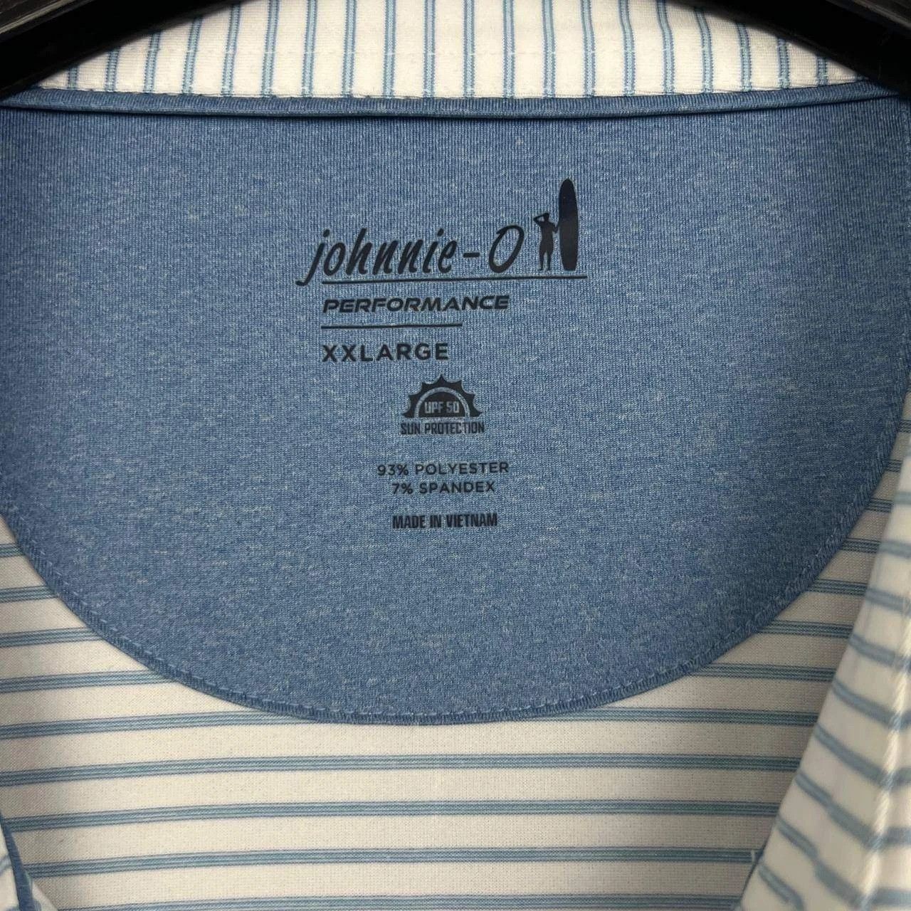 johnnie-O Johnnie-O Performance Polo Shirt Striped Collared 2XL Size US XXL / EU 58 / 5 - 3 Thumbnail