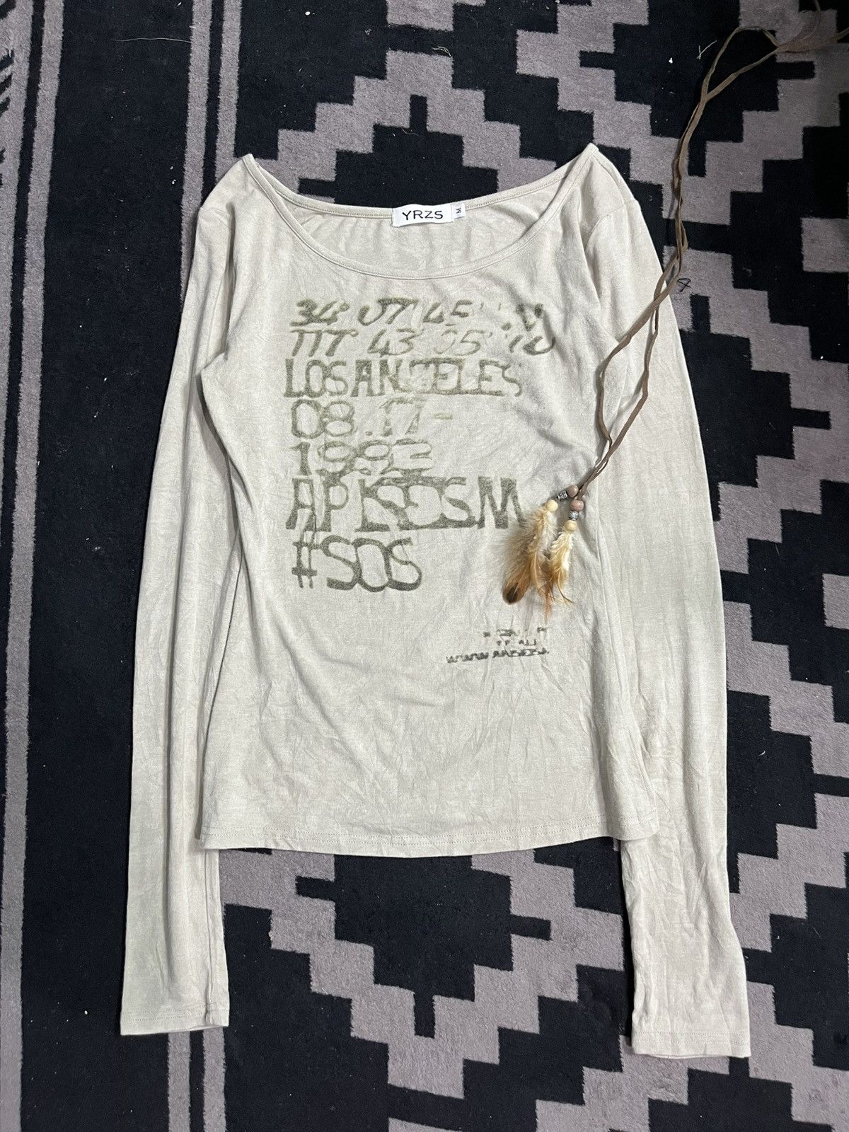 Le Grande Bleu (L.G.B.) Vintage yrzs poem longsleeve tshirt Size US M / EU 48-50 / 2 - 1 Thumbnail