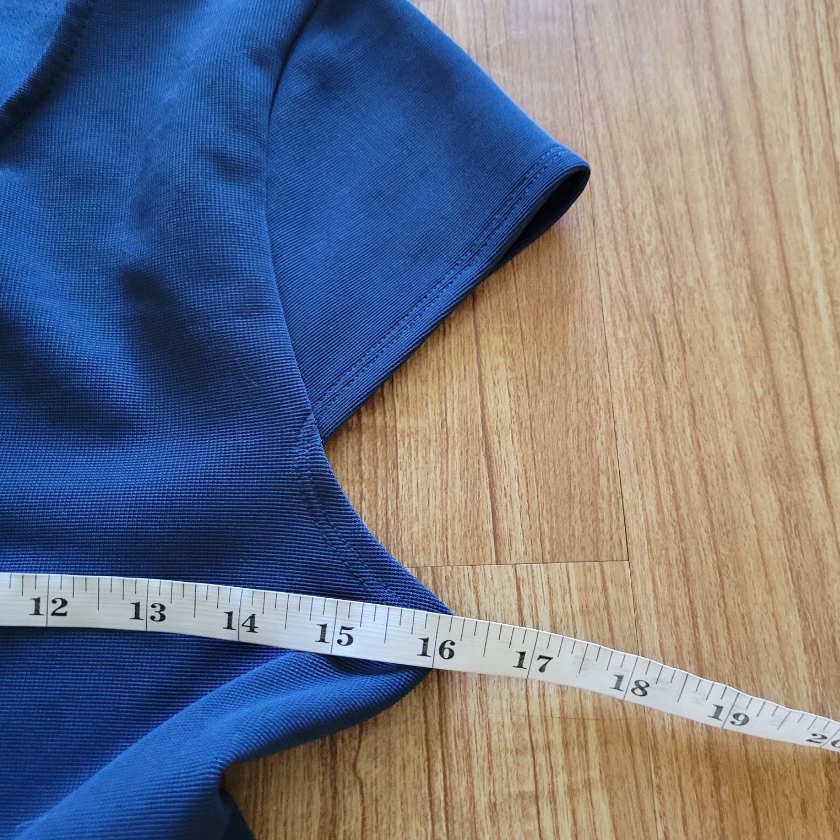 Vintage Everly Dress Womens Medium Navy Blue A-Line Cap Sleeve Solid Knee Length Business Casual Formal Size M / US 6-8 / IT 42-44 - 5 Thumbnail