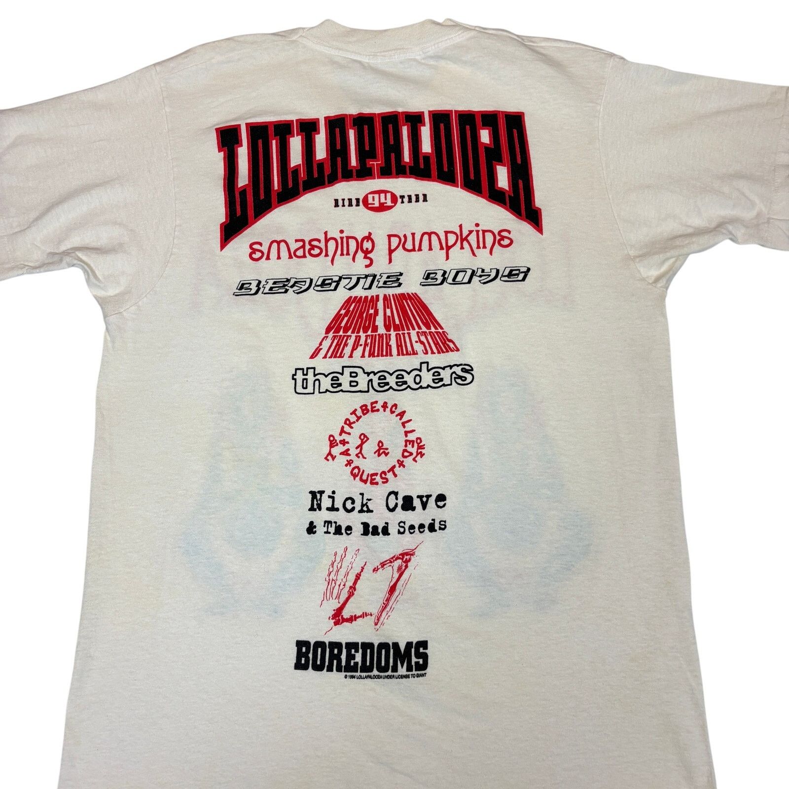 Vintage Vintasge 1994 Lollapalooza T Shirt Mens XL Smashing Pumpkins Size US XL / EU 56 / 4 - 5 Thumbnail
