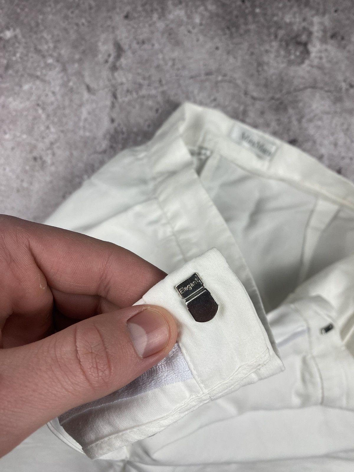 Max Mara × Vintage Vintage MaxMara Lilac Relaxed Fit Wide Leg Pants Size 32" / US 10 / IT 46 - 8 Thumbnail