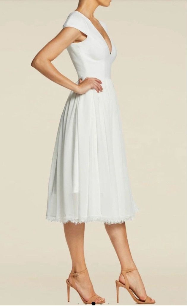 Dress the Population Women's Dress the Population White Dress Small Size S / US 4 / IT 40 - 3 Thumbnail