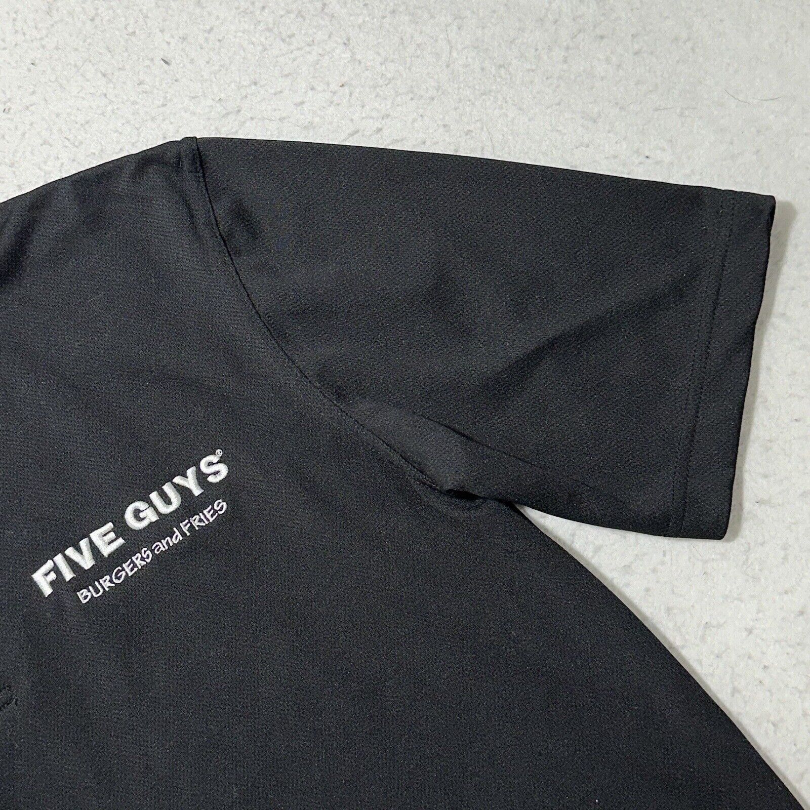 Other Five Guys Burgers & Fries Medium Black Polo Shirt Employee Size US M / EU 48-50 / 2 - 5 Thumbnail
