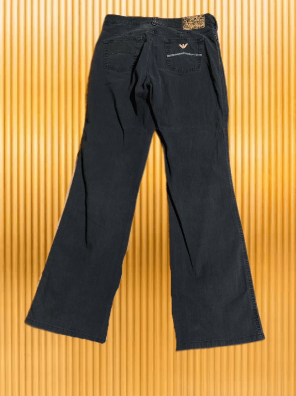 Armani × Vintage Vintage Armani Pocket Logo Baggy Jeans Y2K 32 Size US 30 / EU 46 - 1 Thumbnail