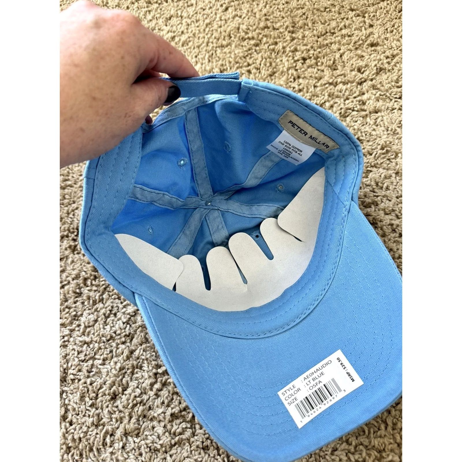 Peter Millar Peter Millar Golf Hat Cap NWT One Size Adjustable Blue Cotton Twill Hat Mens Size ONE SIZE - 2 Thumbnail