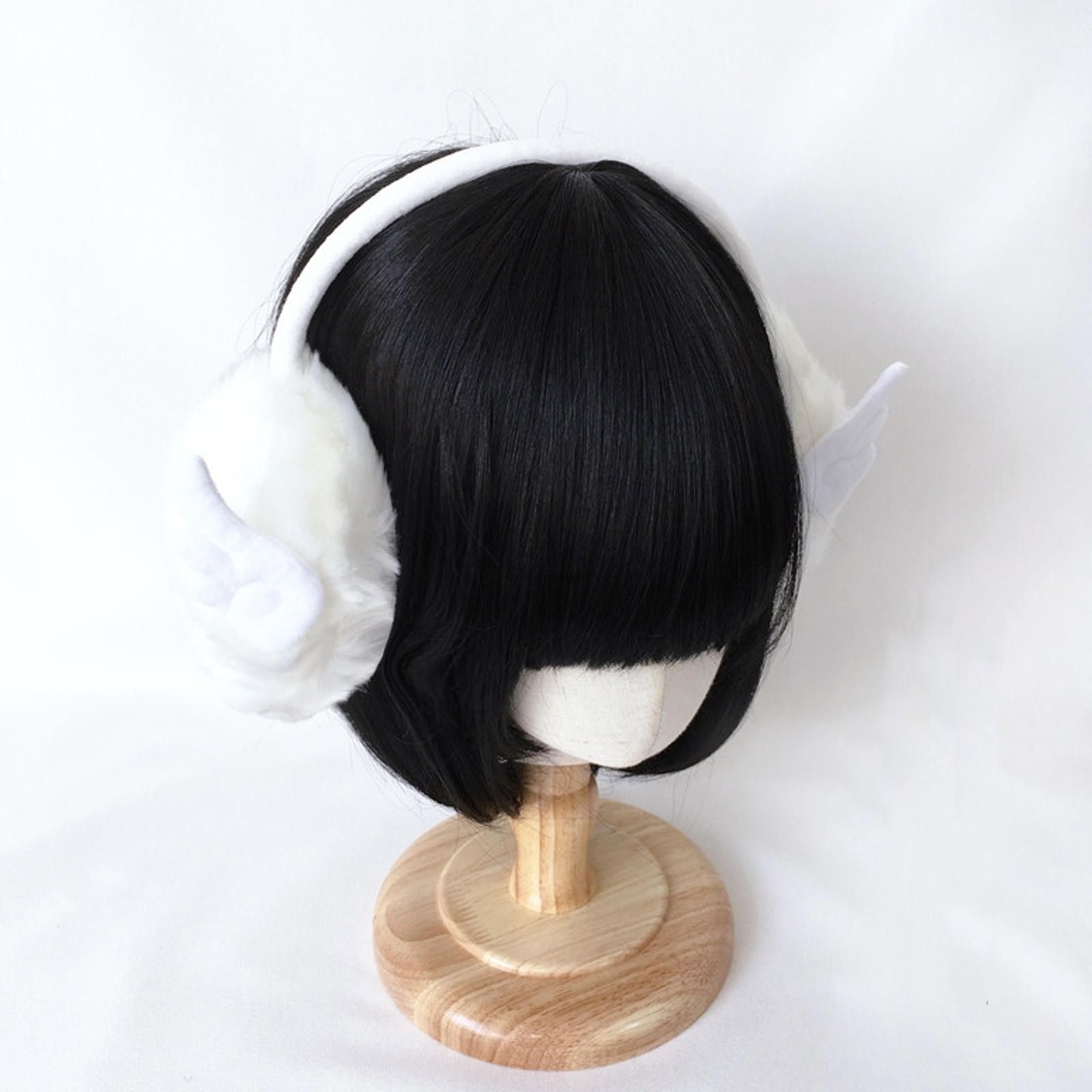 The Unbranded Brand Y2K Angel Wing Warm Plush Earmuffs Size ONE SIZE - 5 Thumbnail