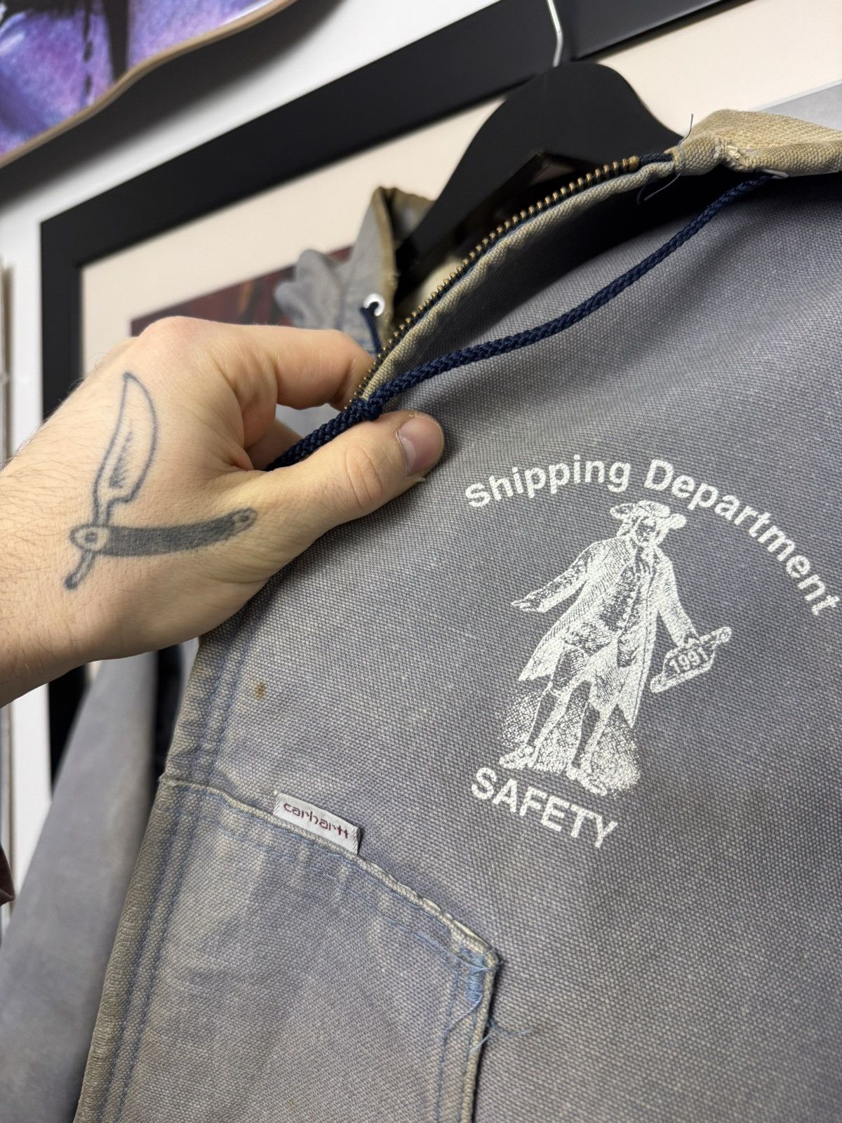 Carhartt Vintage 90s Carhartt Active Jacket Detroit Distressed Work Size US M / EU 48-50 / 2 - 4 Thumbnail